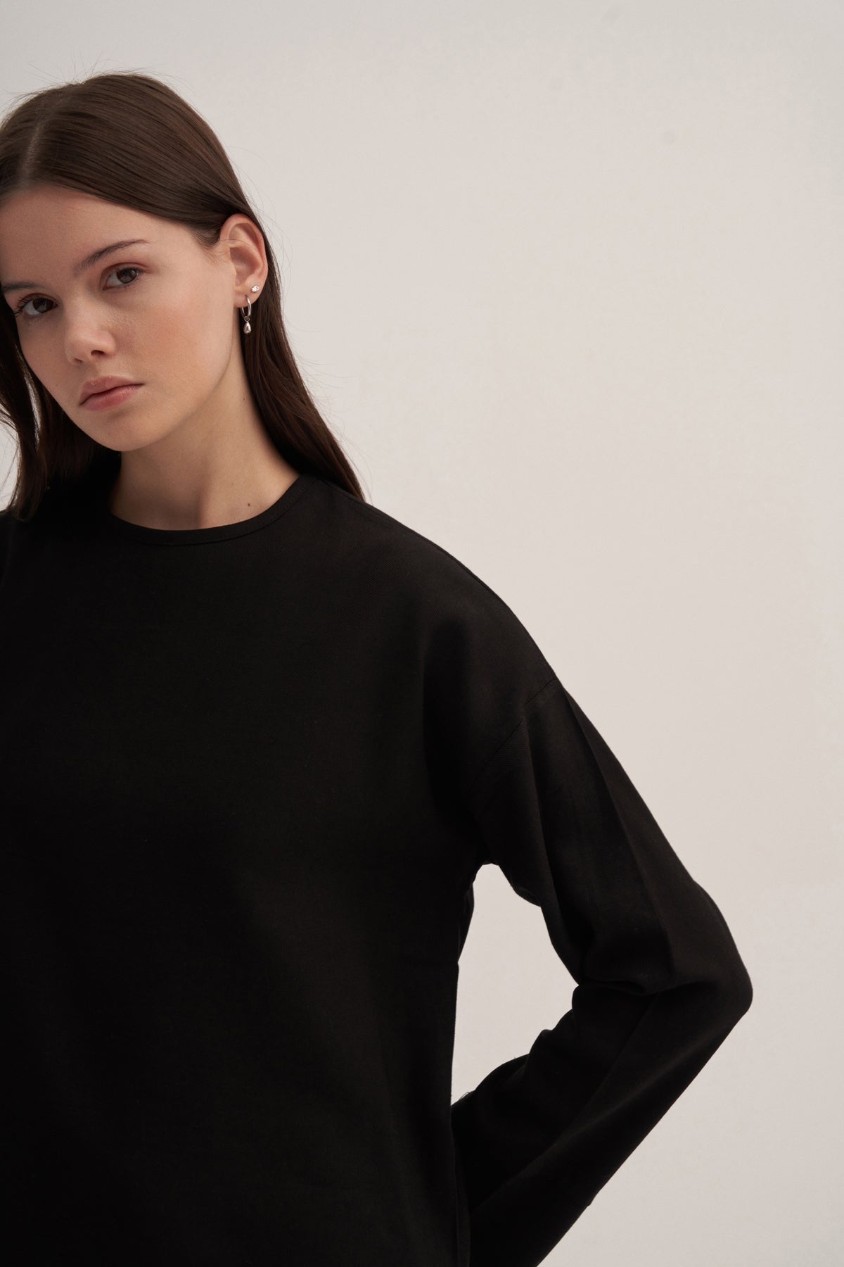 Kadın Etek Bluz Takım Siyah