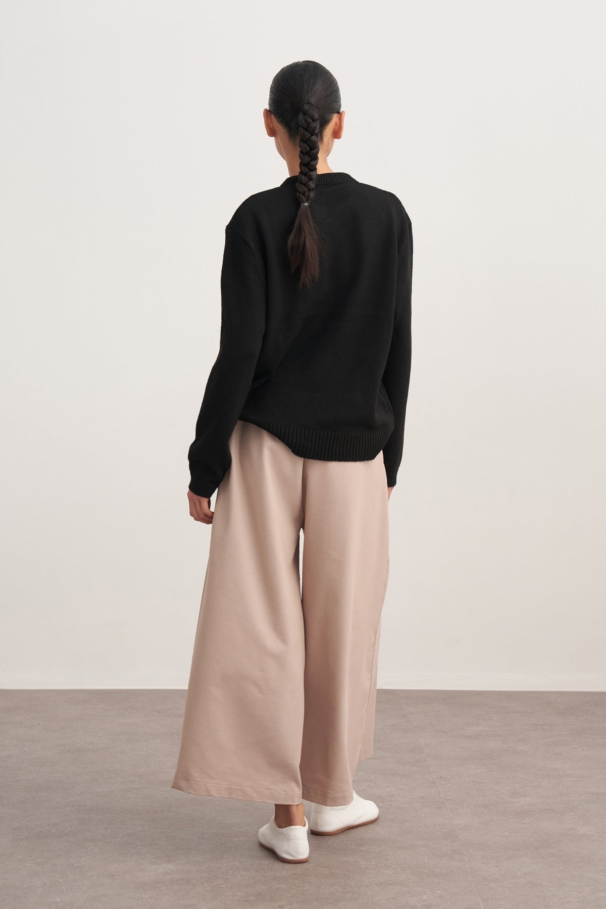 Kadın Gabardin Çift Pile Pantolon Bej