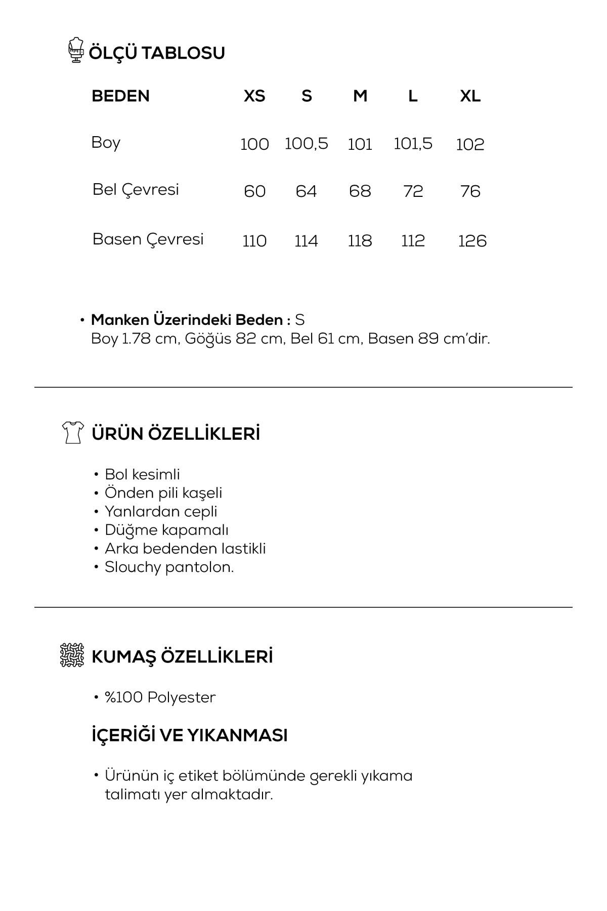 Kadın Slouchy Pantolon Çikolata Kahve