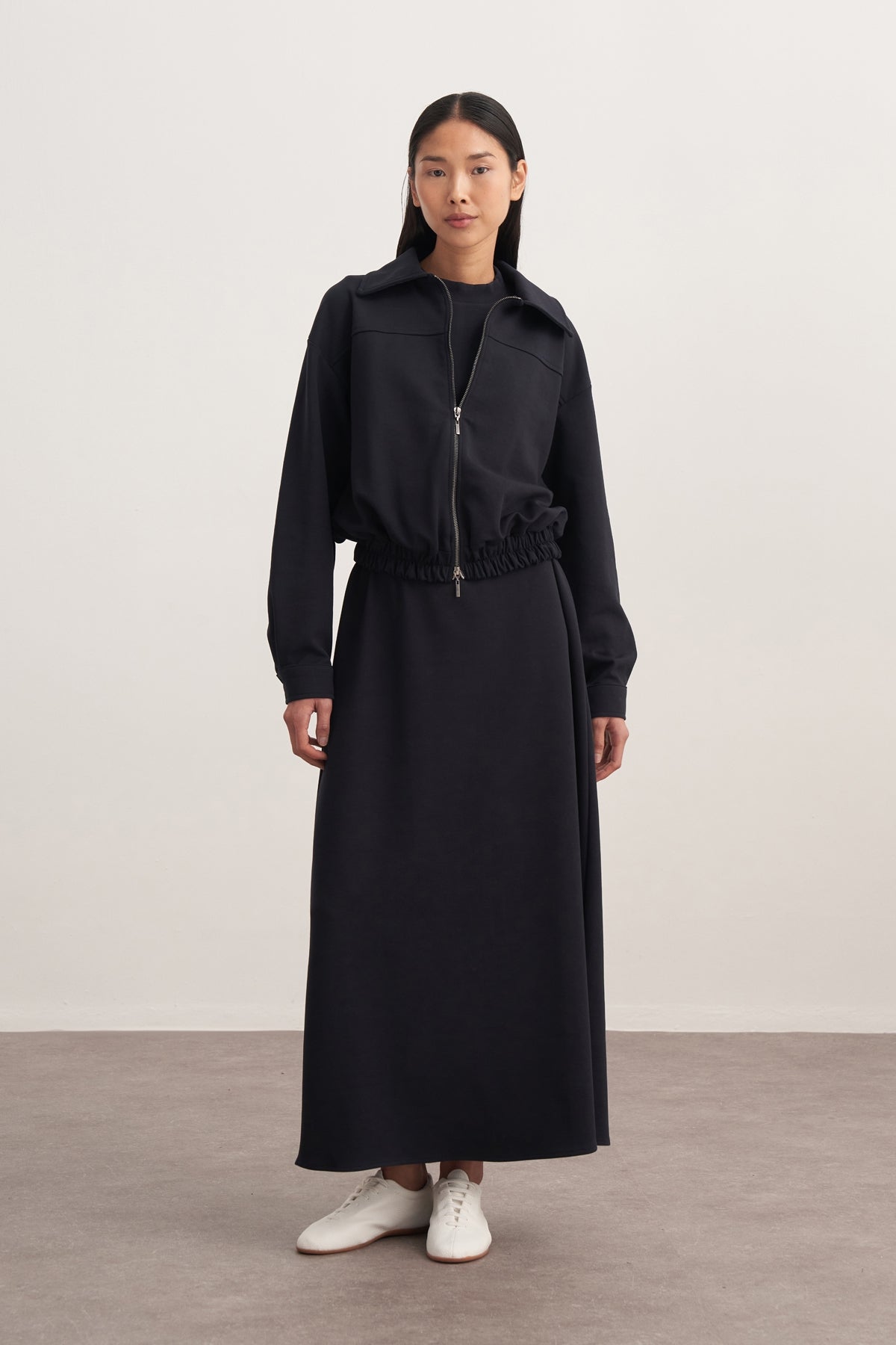 Kadın İnterlok Bomber Ceket Lacivert