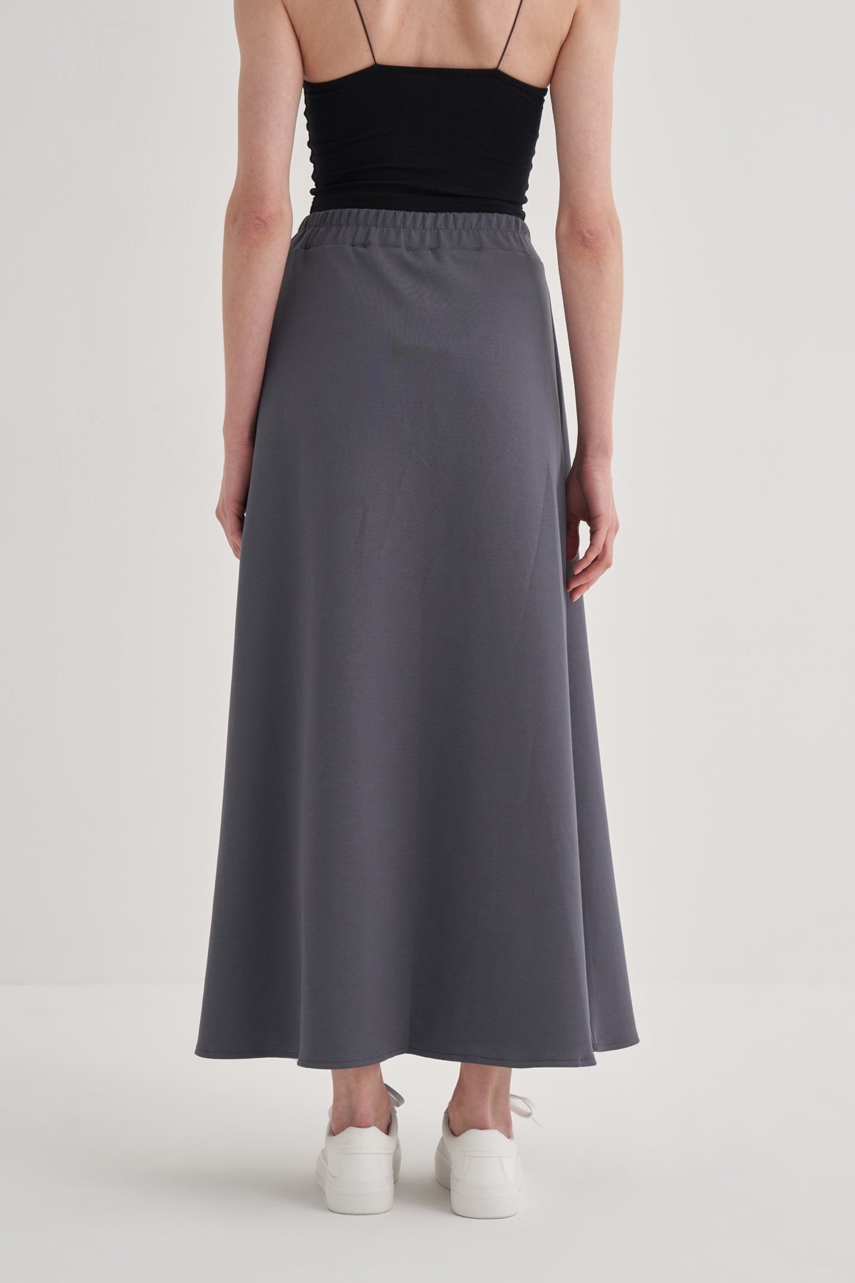 Kadın İnterlok A Kesim Etek Füme