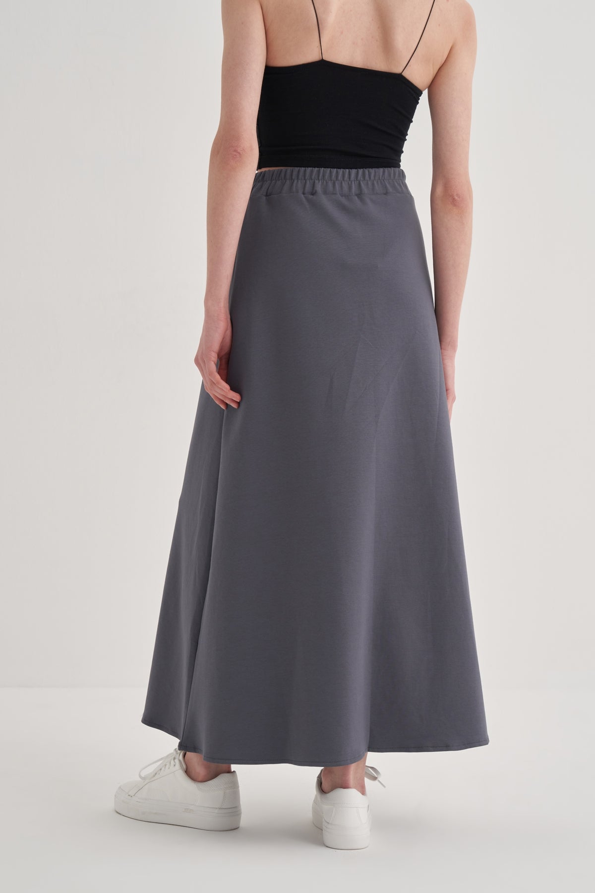 Kadın İnterlok A Kesim Etek Füme