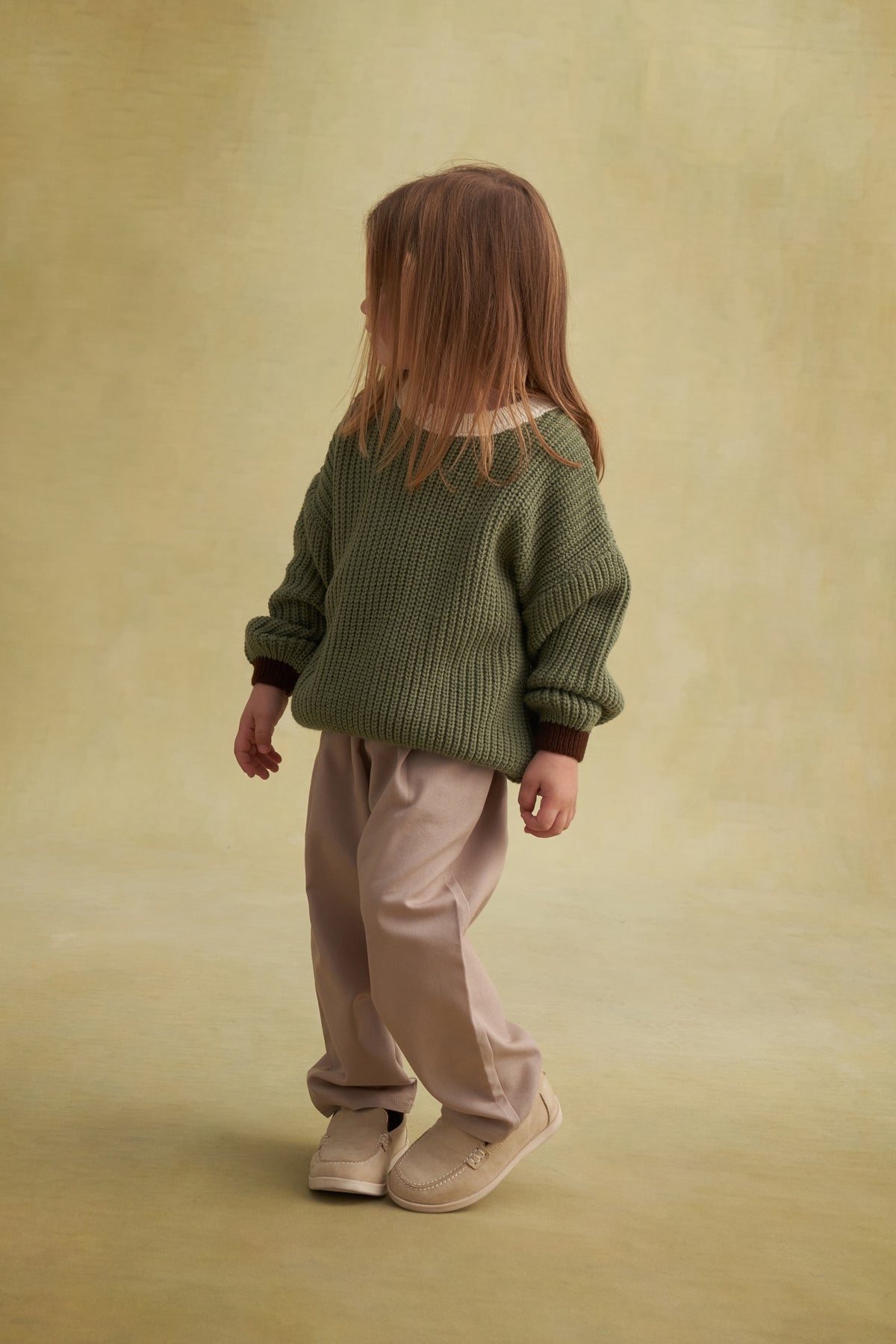 Çocuk Triko Kazak Yeşil