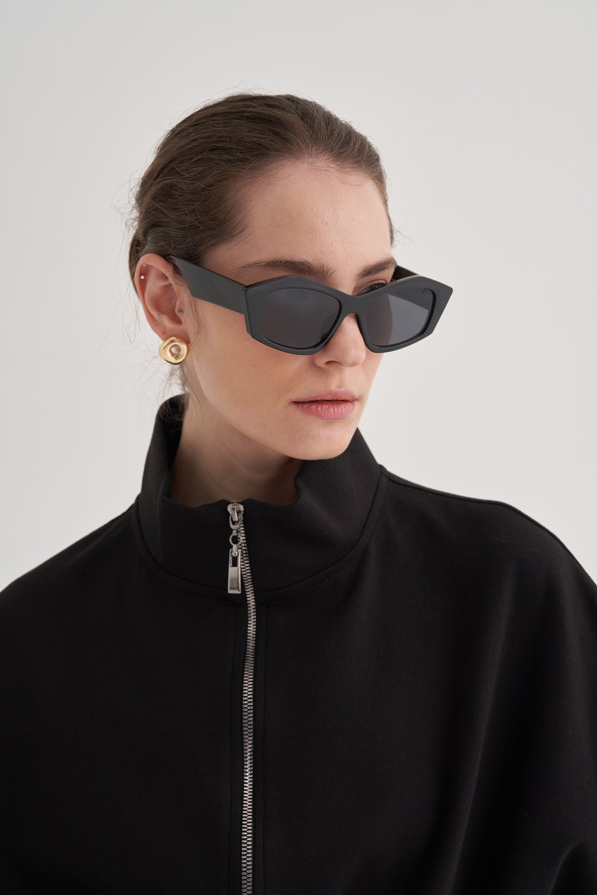 Kadın İnterlok Oversize Yelek Siyah