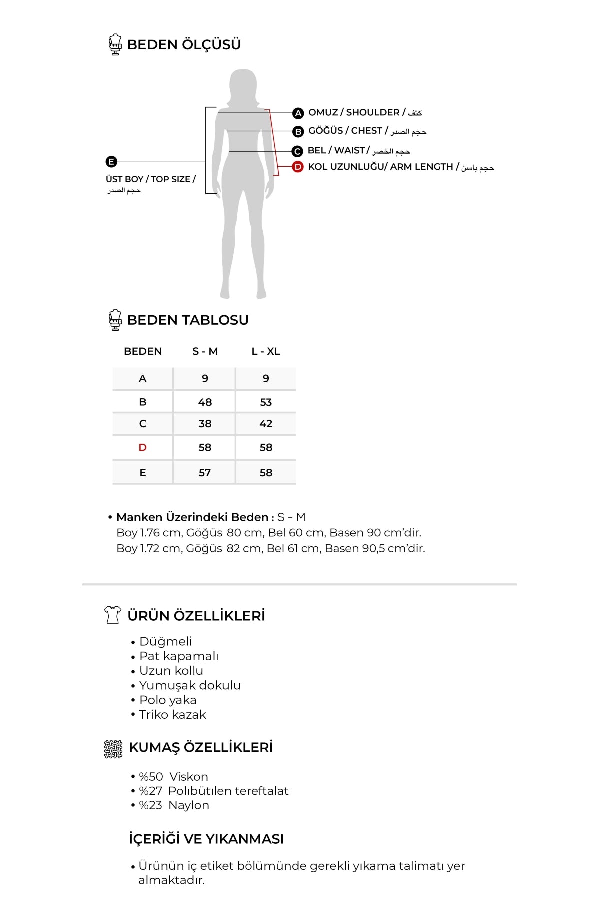 Kadın Polo Yaka Viskon Triko Kazak Bordo