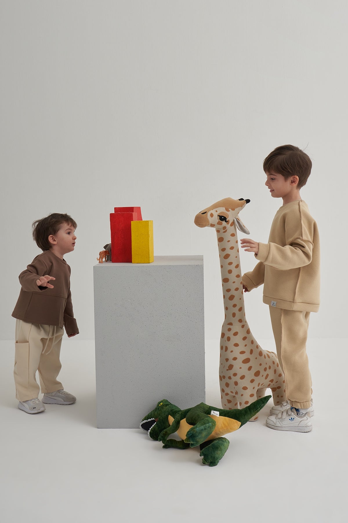 Unisex Çocuk İnterlok Sweat Kahve