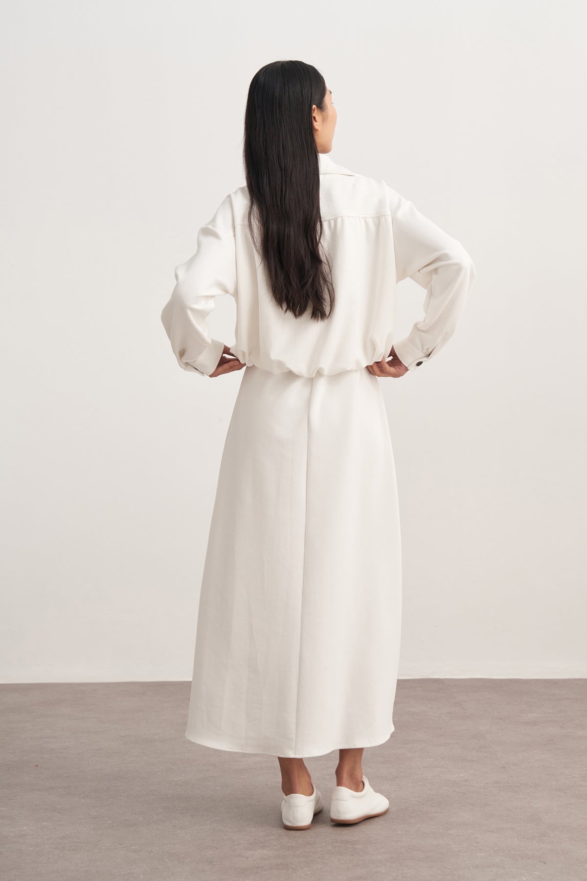 Kadın İnterlok Bomber Ceket Ekru