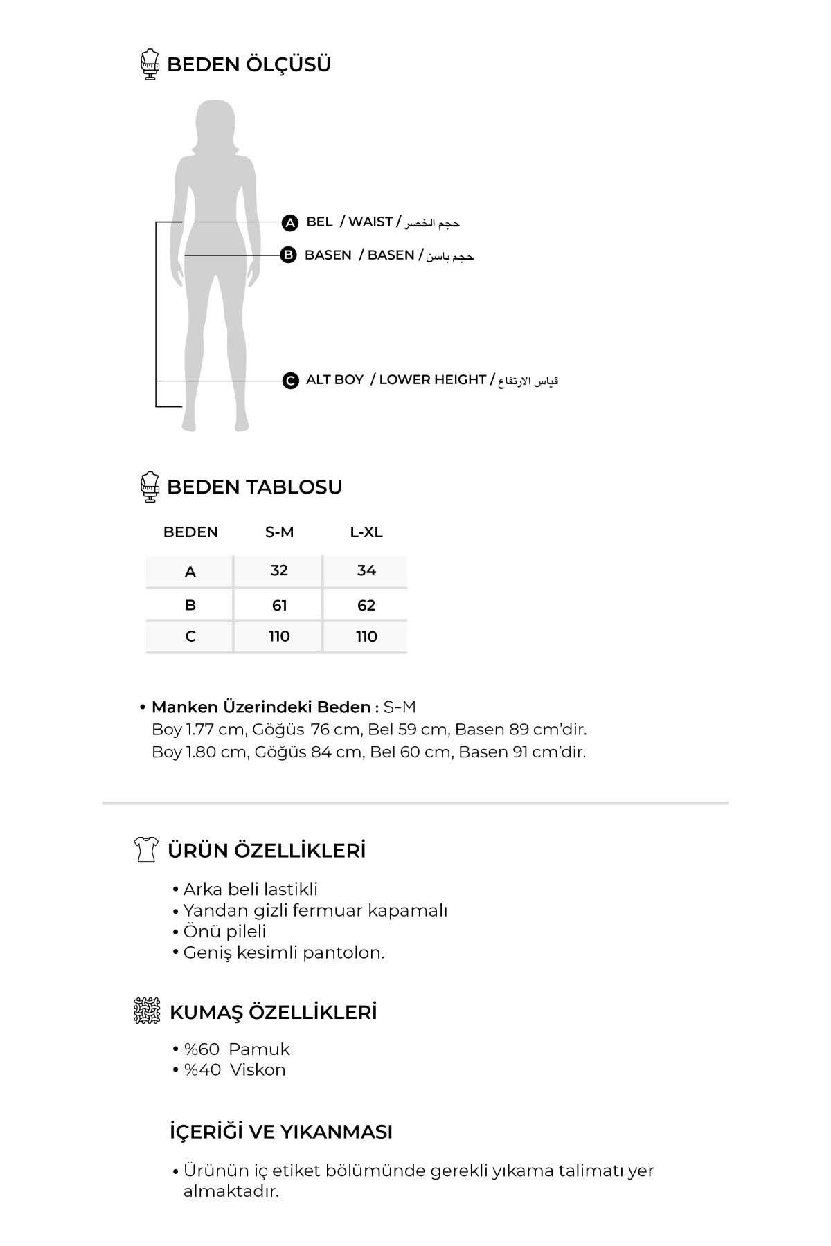 Kadın Dökümlü Pamuklu Pileli Etek Pantolon Lacivert