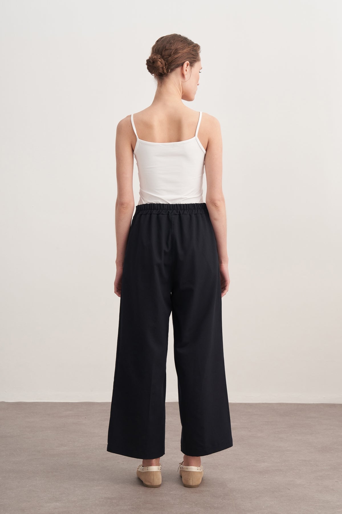 Kadın Gabardin Culotte Pantolon Lacivert