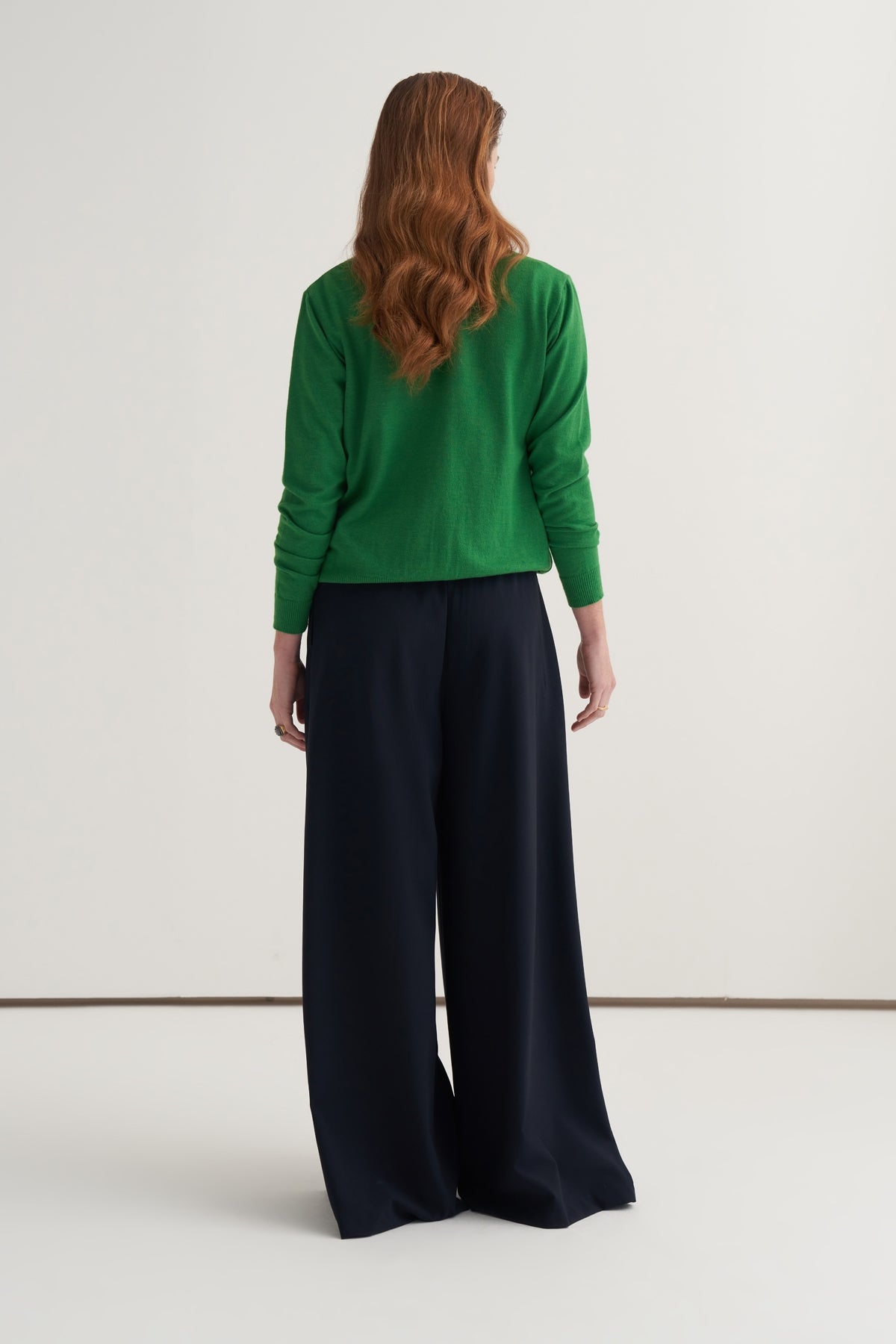 Kadın Viskon Triko Tişörtlü Hırka Takım Çimen Yeşili