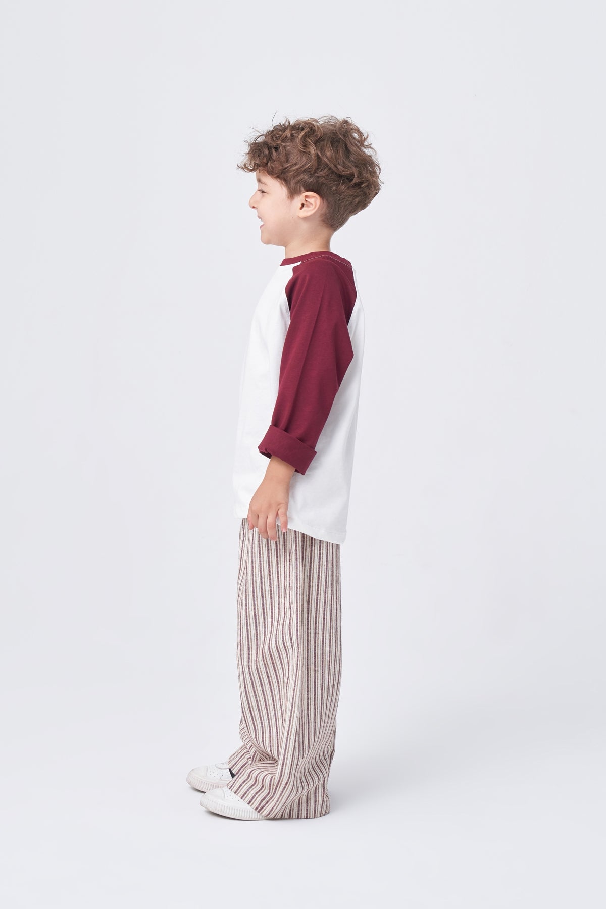 Unisex Çocuk Uzun Kol Sweat Bordo