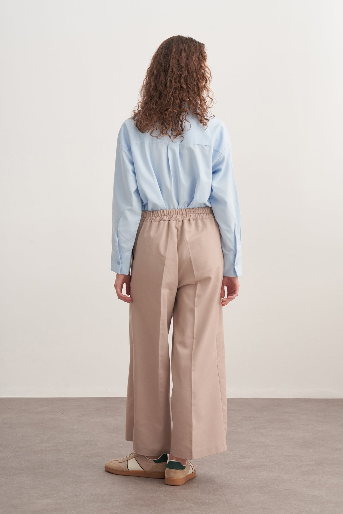 Kadın Gabardin Culotte Pantolon Bej