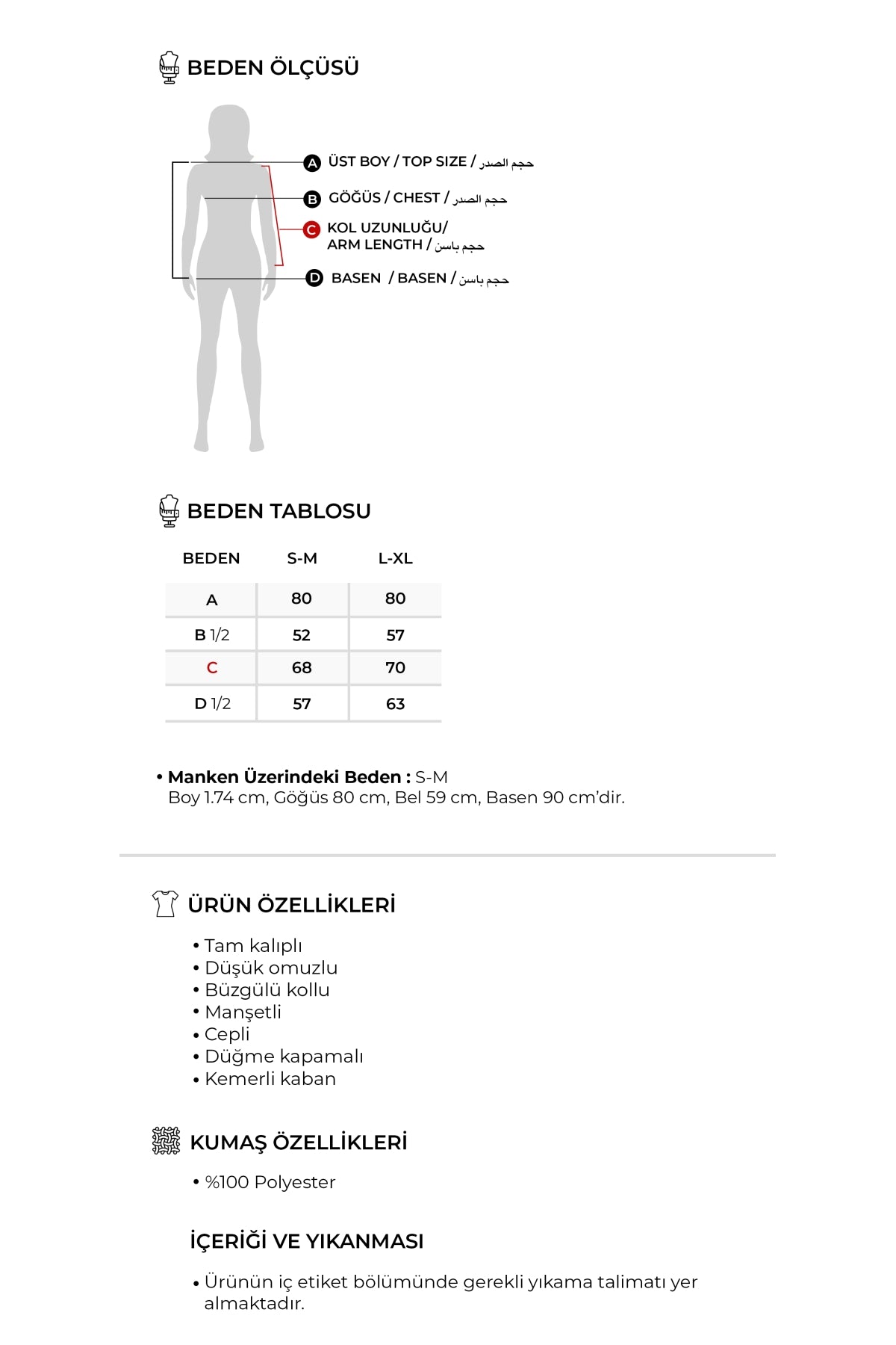 Kadın Balon Kollu Kaşe Kaban Siyah