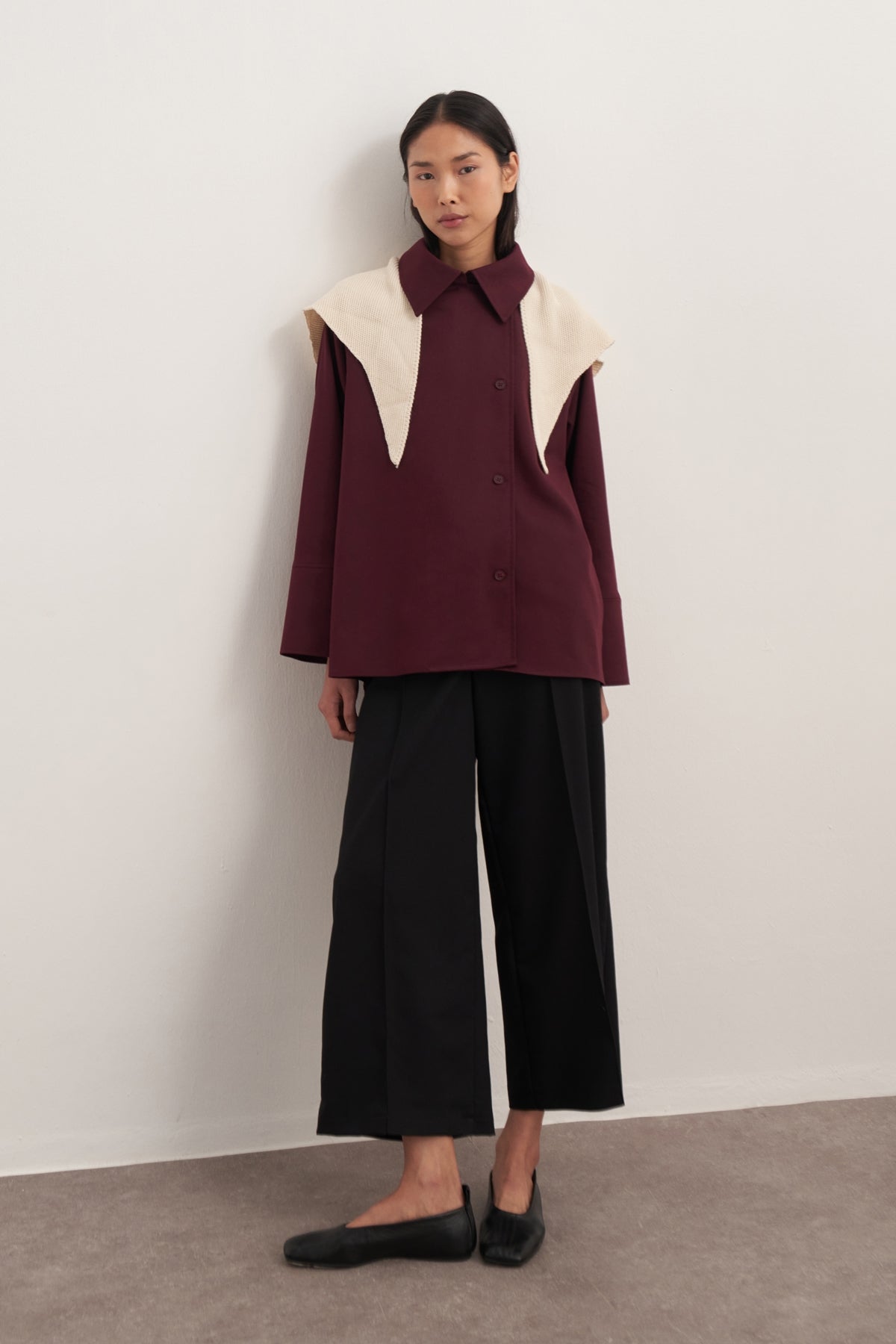 Kadın Gabardin Culotte Pantolon Siyah