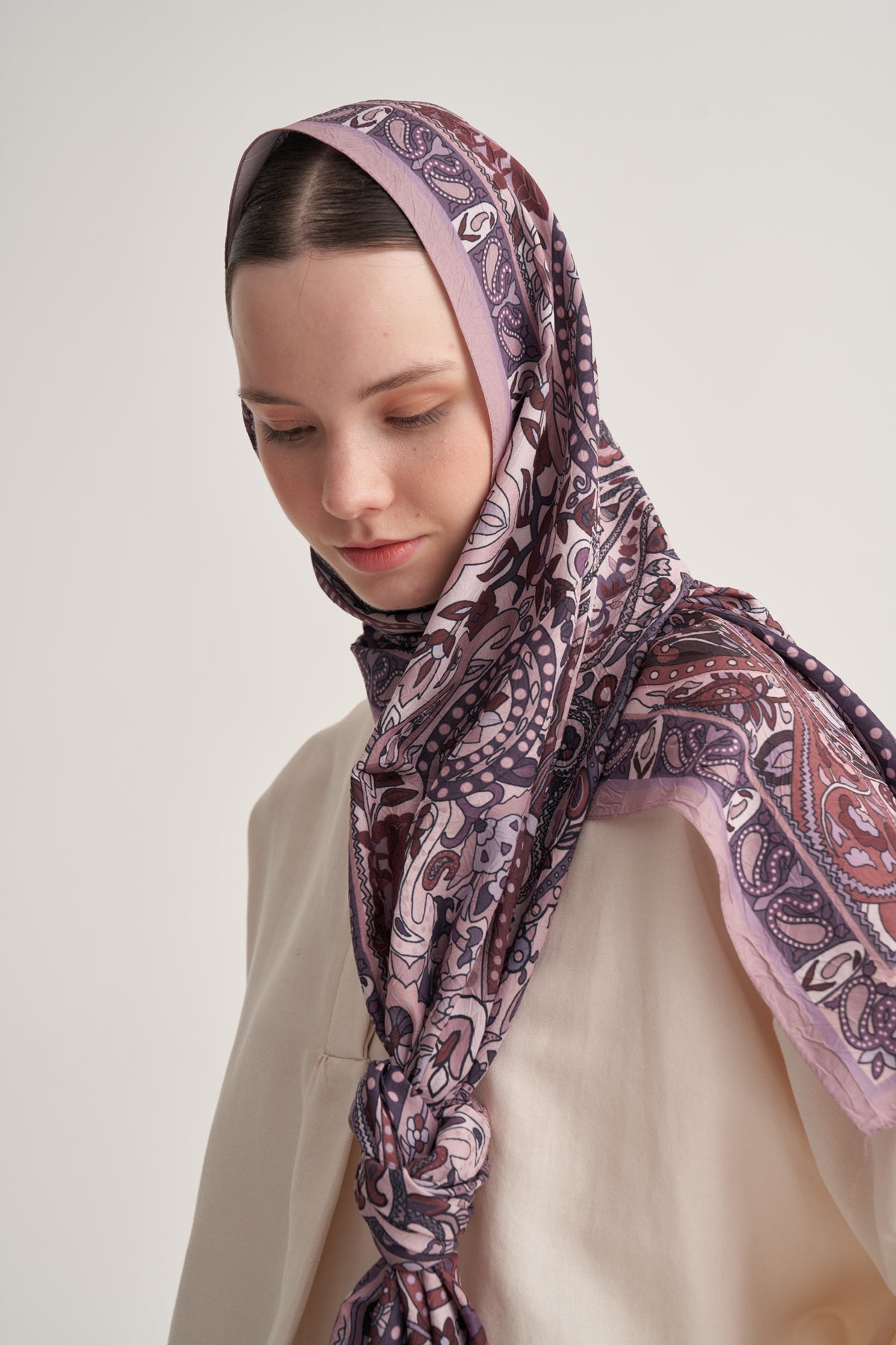 Kadın Crush Paisley Desen Şal Rose
