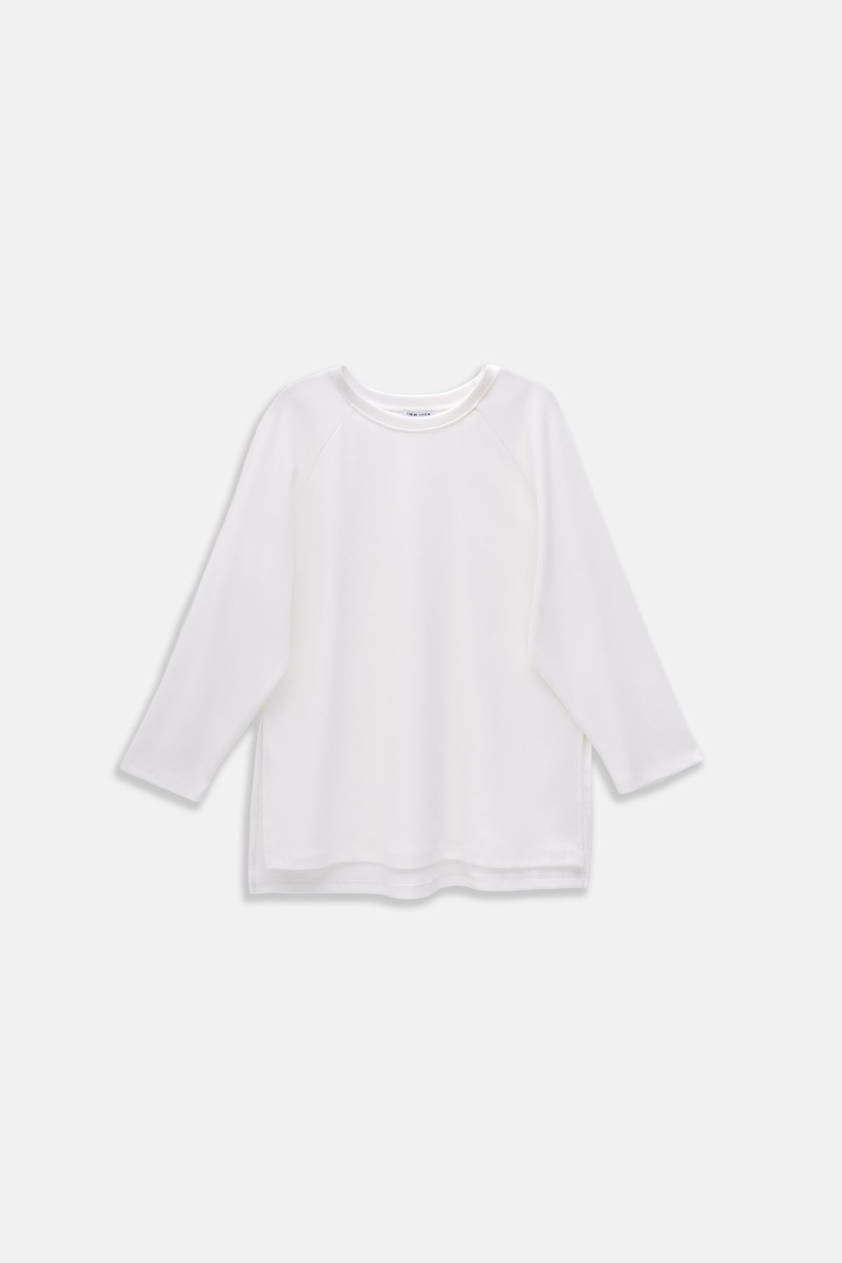 Kadın İnterlok Uzun Kollu Sweat Ekru