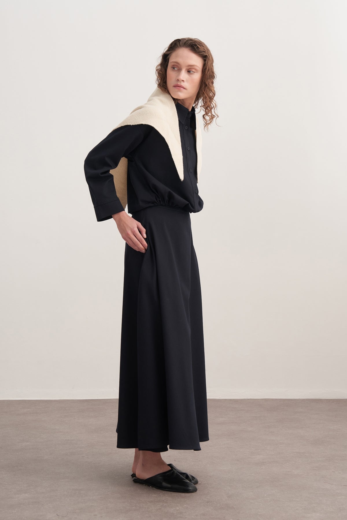 Kadın Triko Bandana Ekru