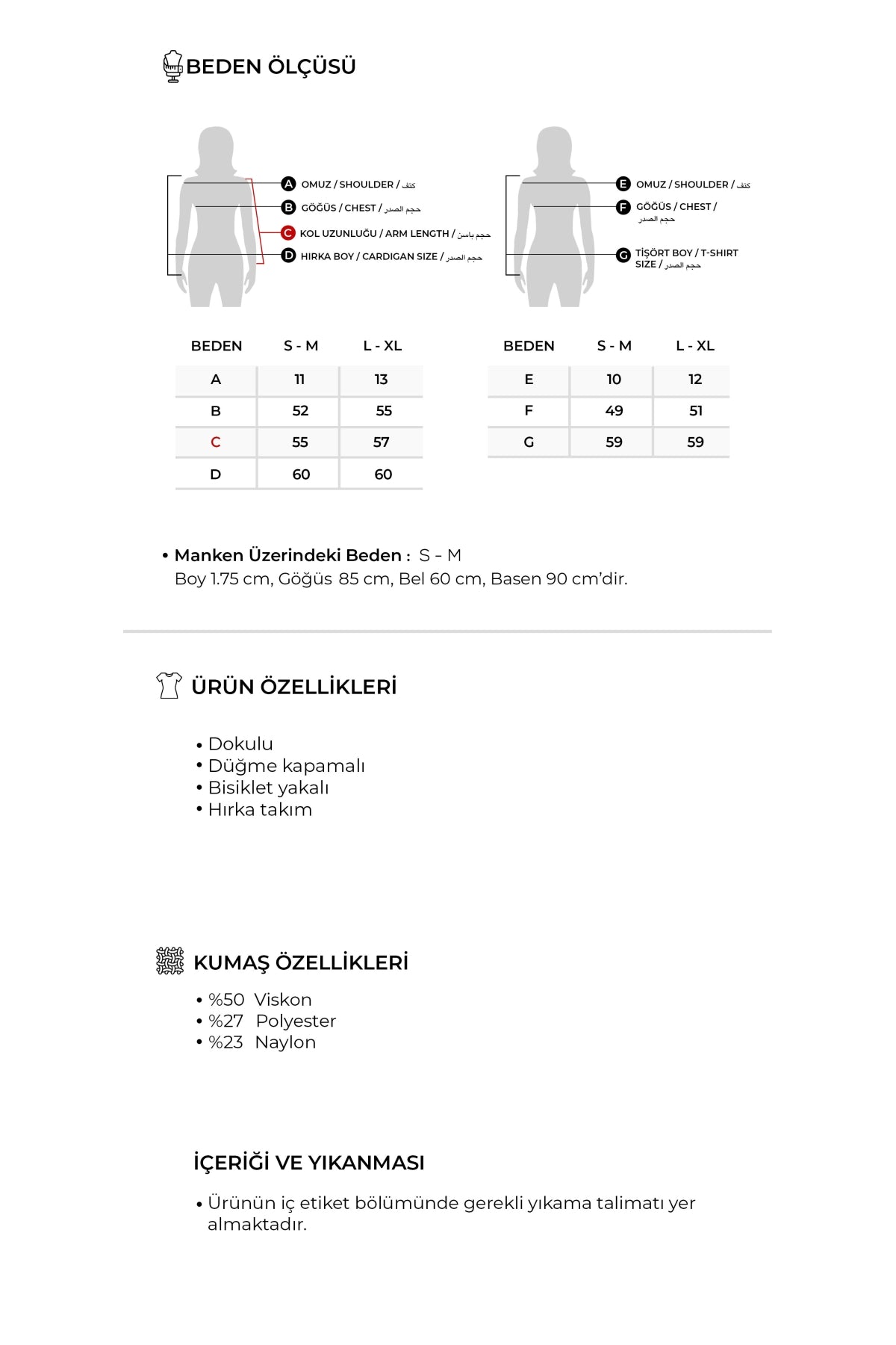 Kadın Viskon Triko Tişörtlü Hırka Takım Çimen Yeşili