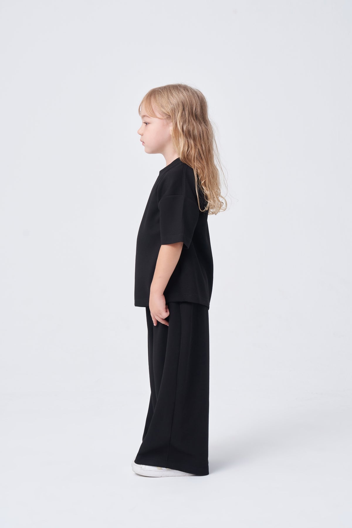 Unisex Çocuk Oversize Basic Takım Siyah