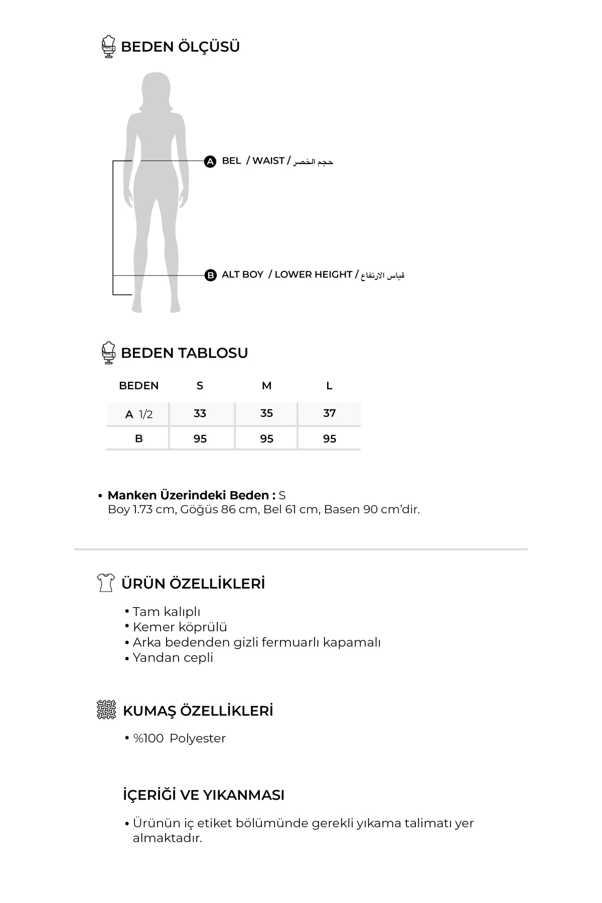 Kadın Pileli Etek İndigo