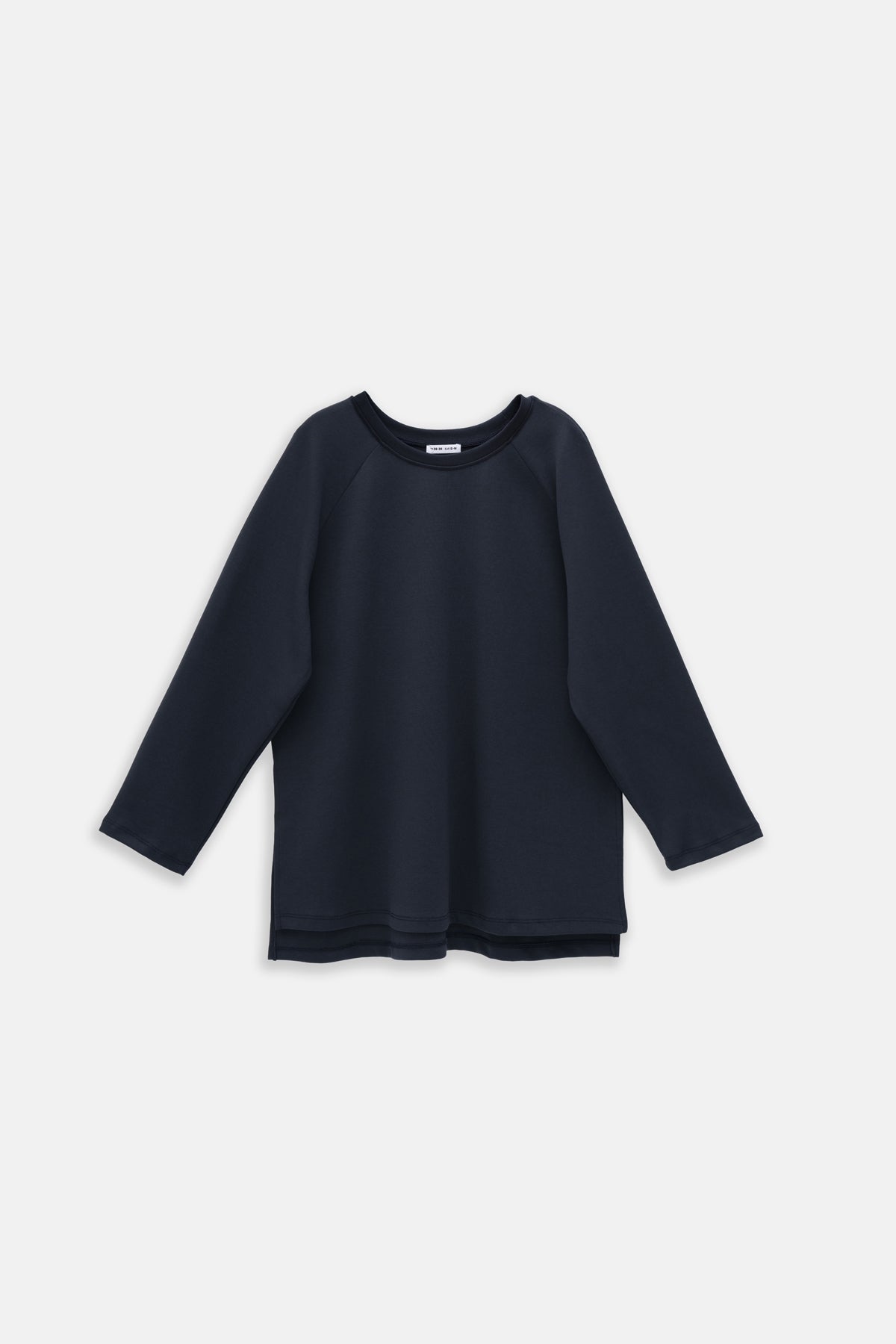 Kadın İnterlok Uzun Kollu Sweat Lacivert