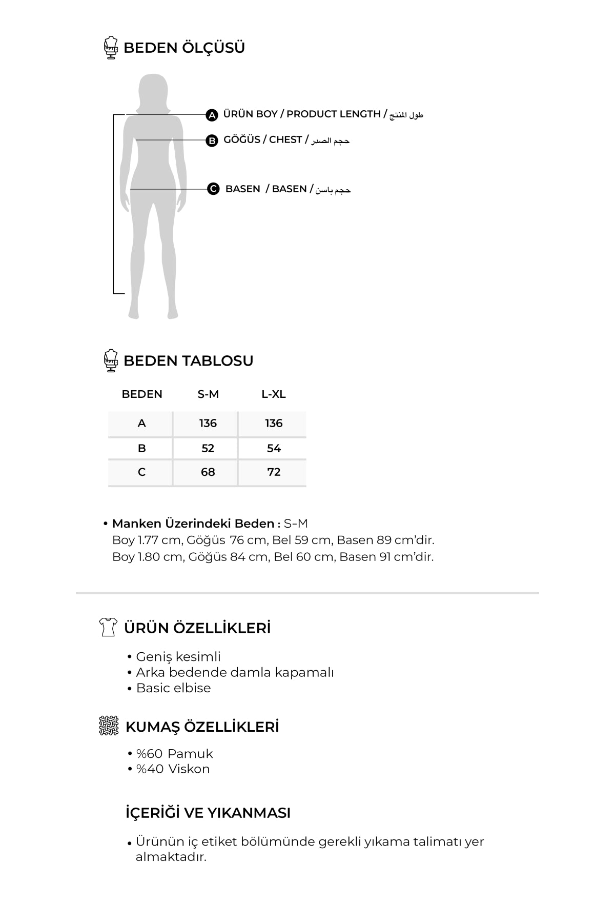 Kadın Dökümlü Pamuklu Sıfır Kol Elbise Kemik