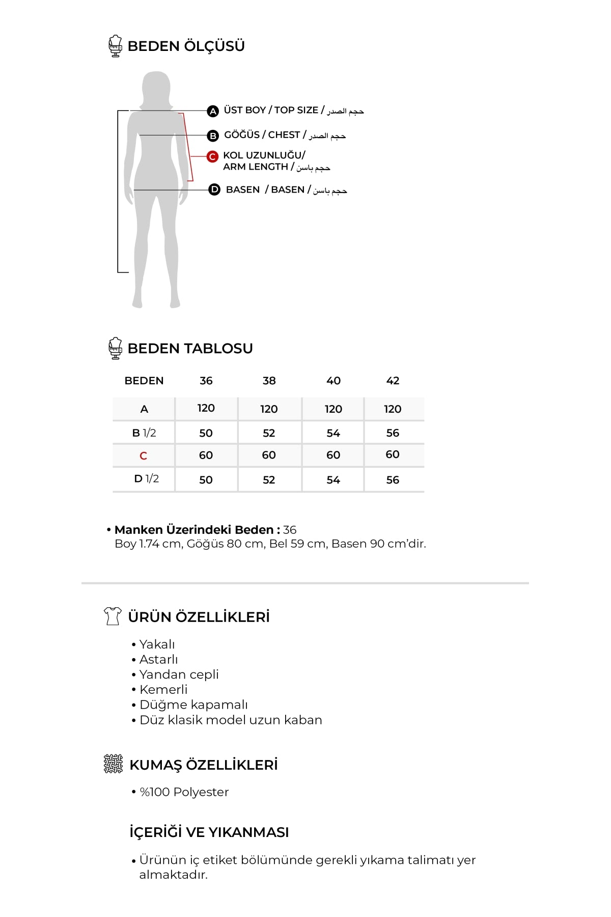 Kadın Tam Kalıp Kaşe Kaban Camel