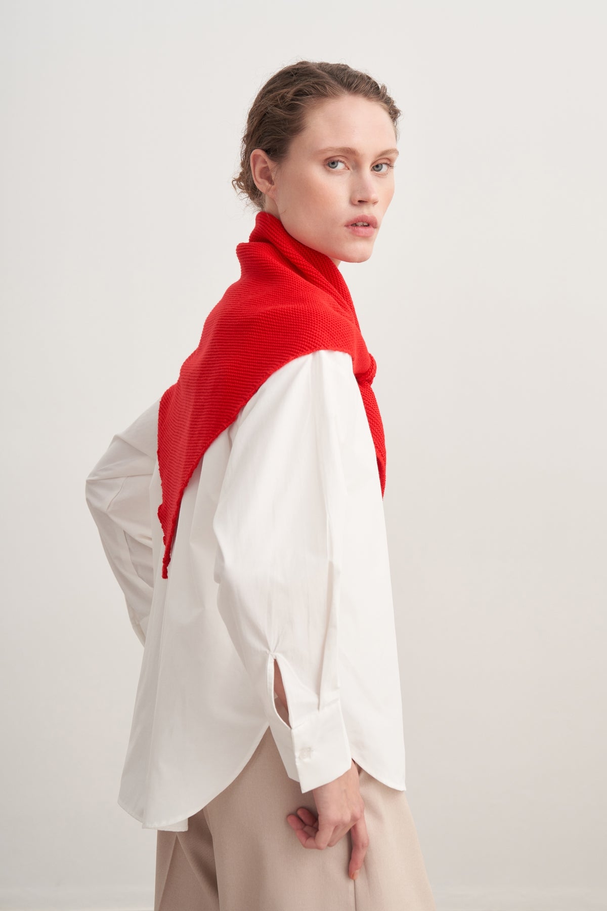 Kadın Triko Bandana Kırmızı