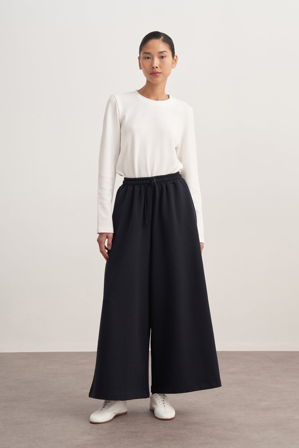 Kadın İnterlok Uzun Kollu Body Ekru