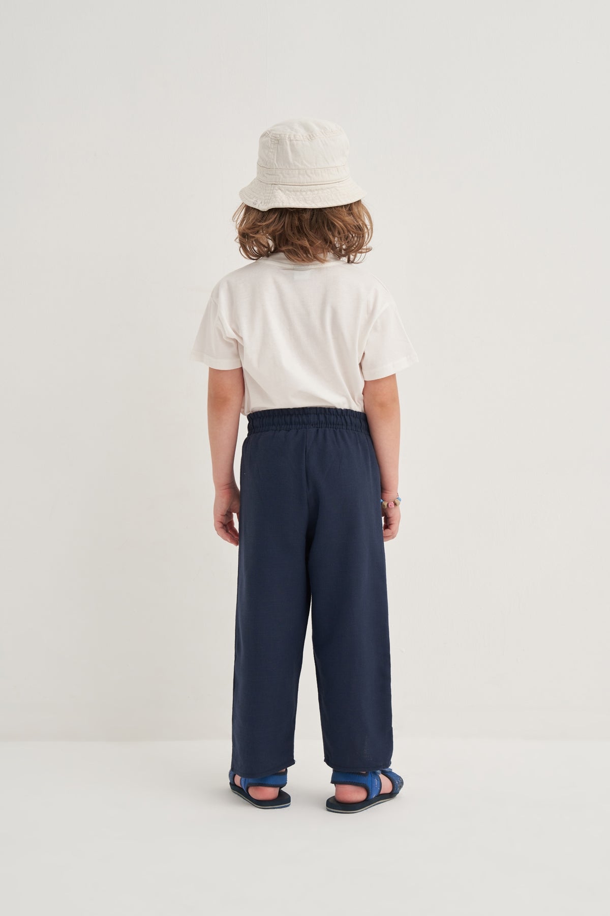 Unisex Çocuk Organik Pamuk Pantolon Lacivert