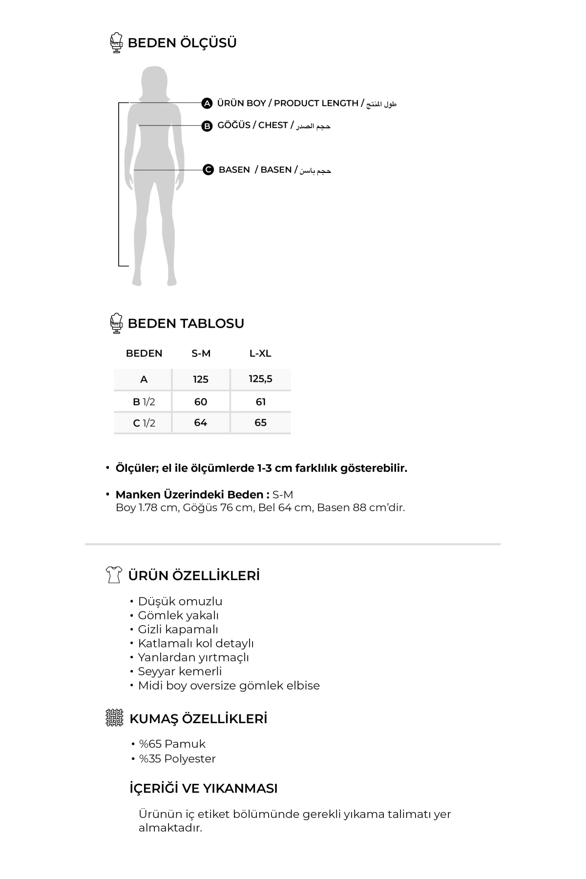 Kadın Poplin Oversize Gömlek Elbise Küf Yeşili