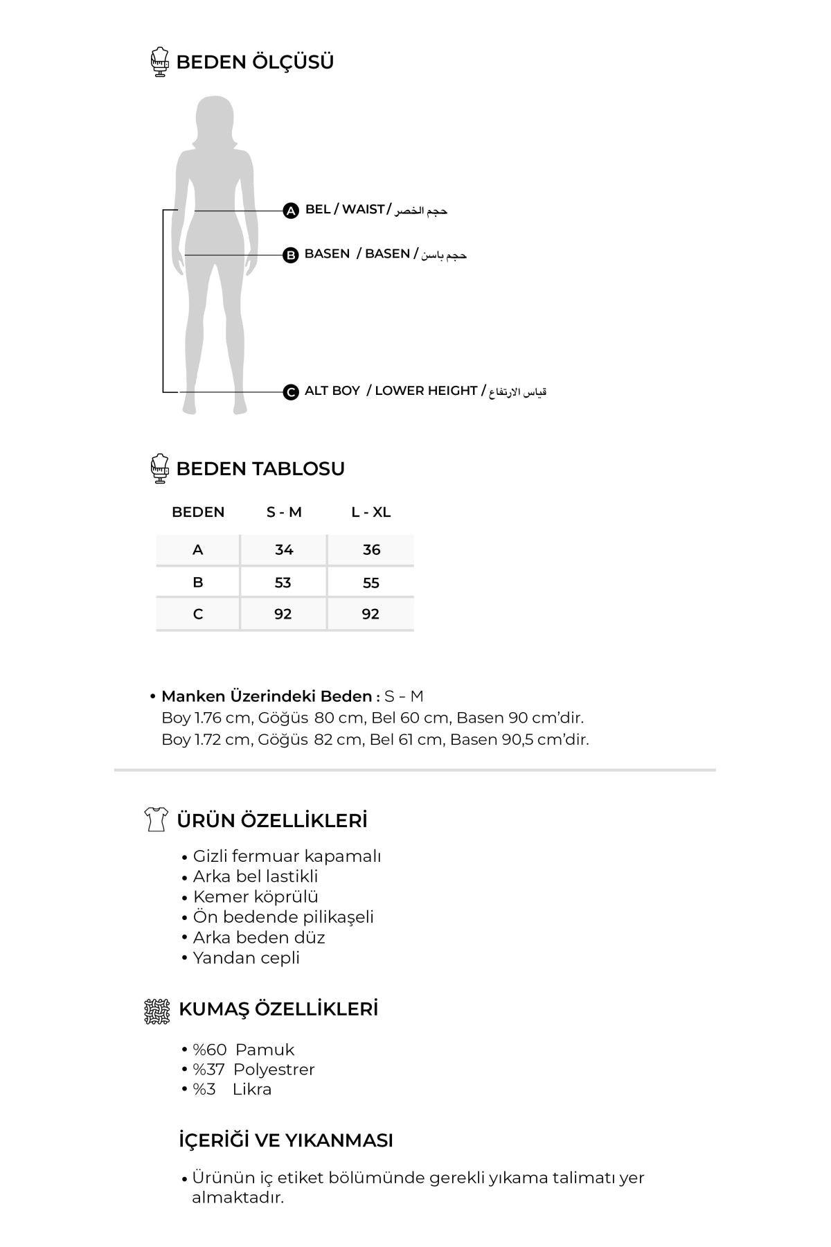 Kadın Gabardin Pilikaşe Etek Optik Beyaz