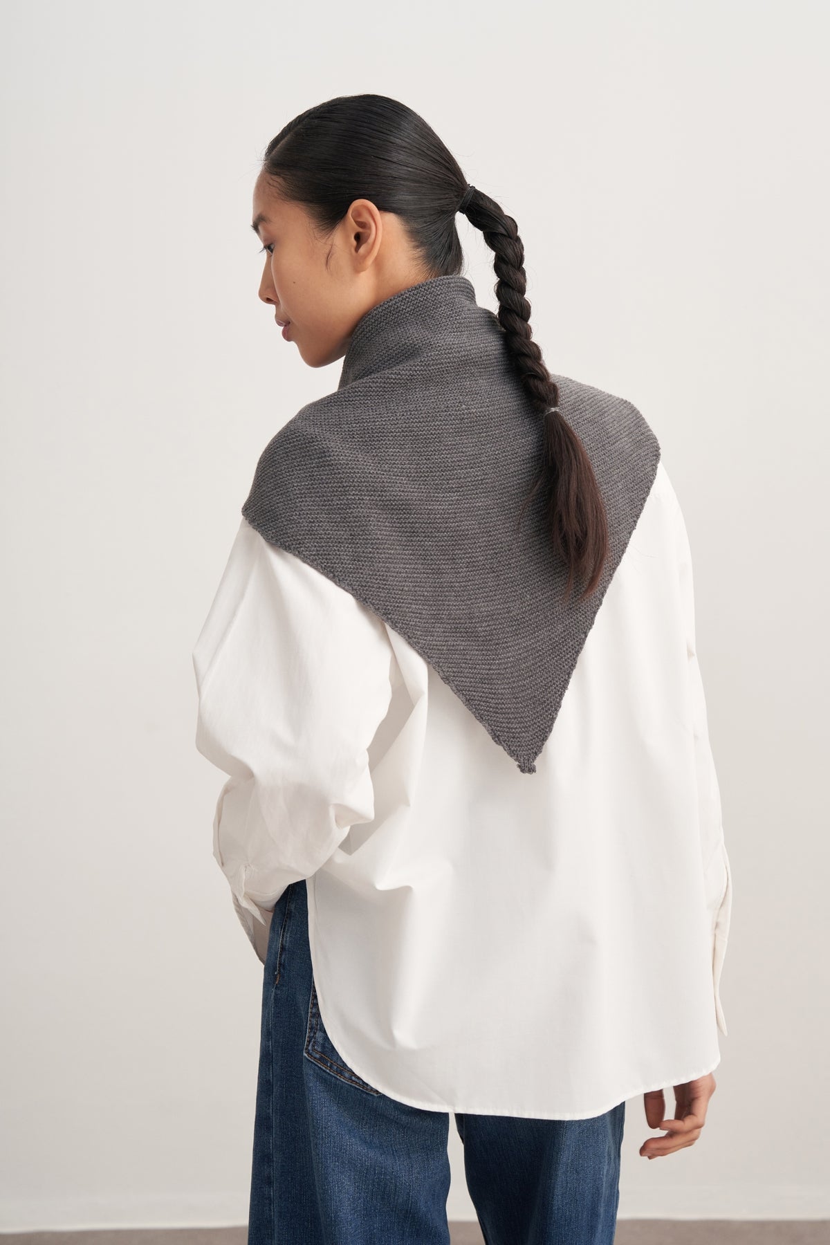 Kadın Triko Bandana Antrasit