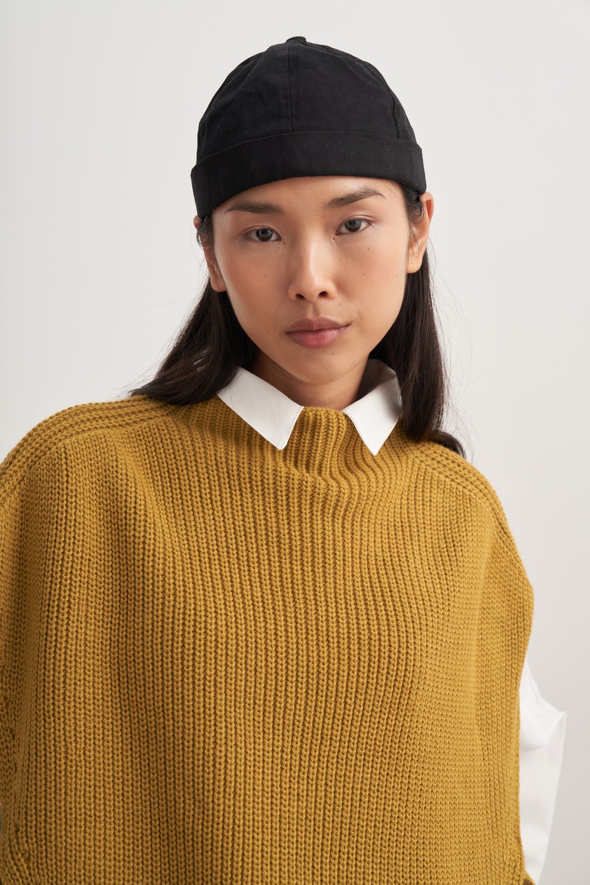 Kadın Bağlama Detaylı Triko Süveter Yağ Yeşili