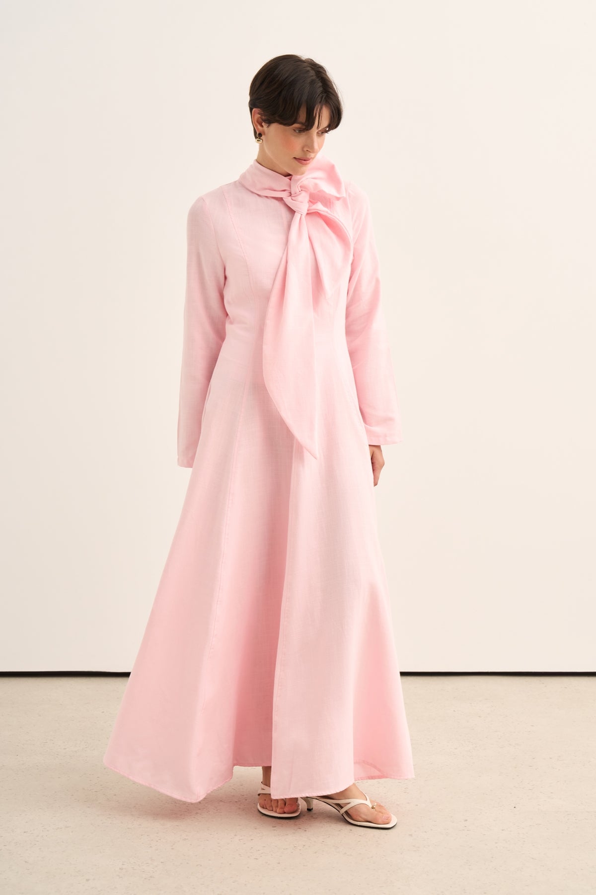 Kadın Elora Organik Pamuklu Elbise Pembe
