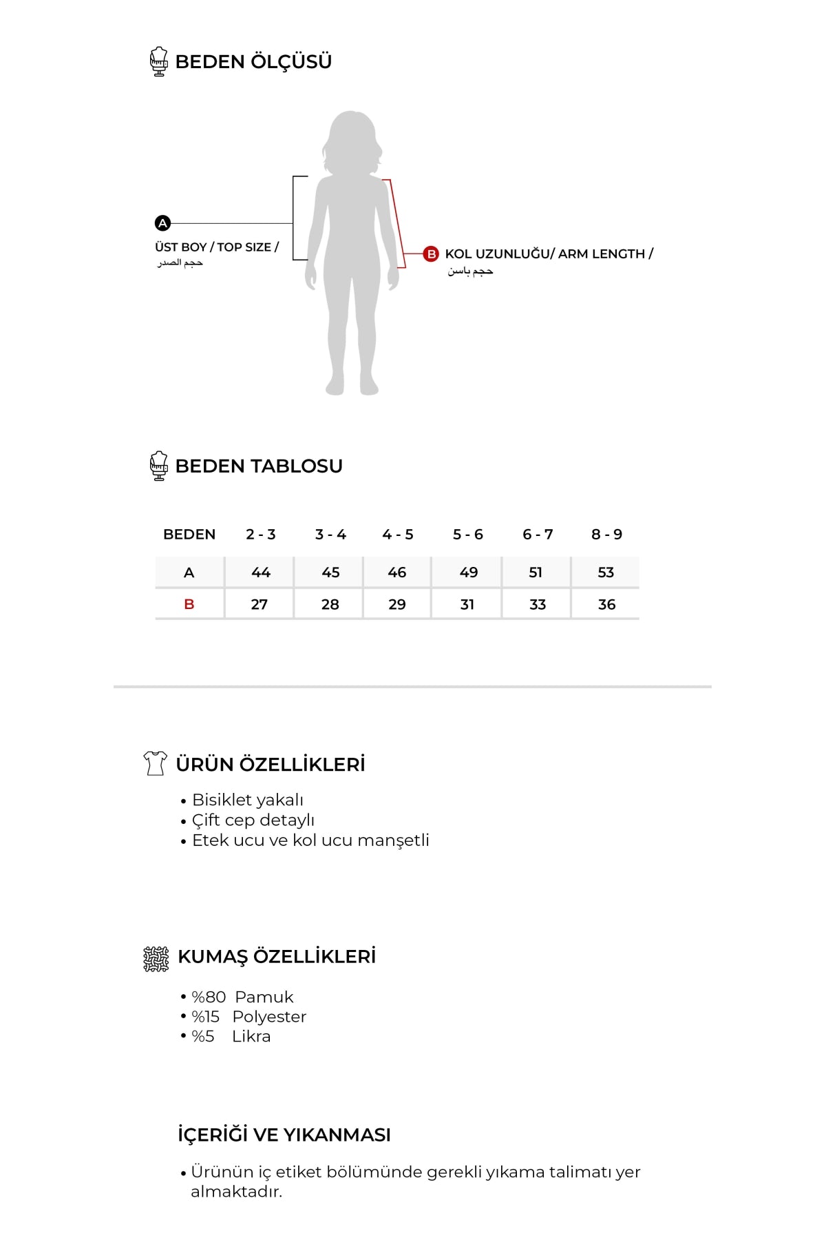 Unisex Çocuk İnterlok Cepli Sweatshirt Yeşil