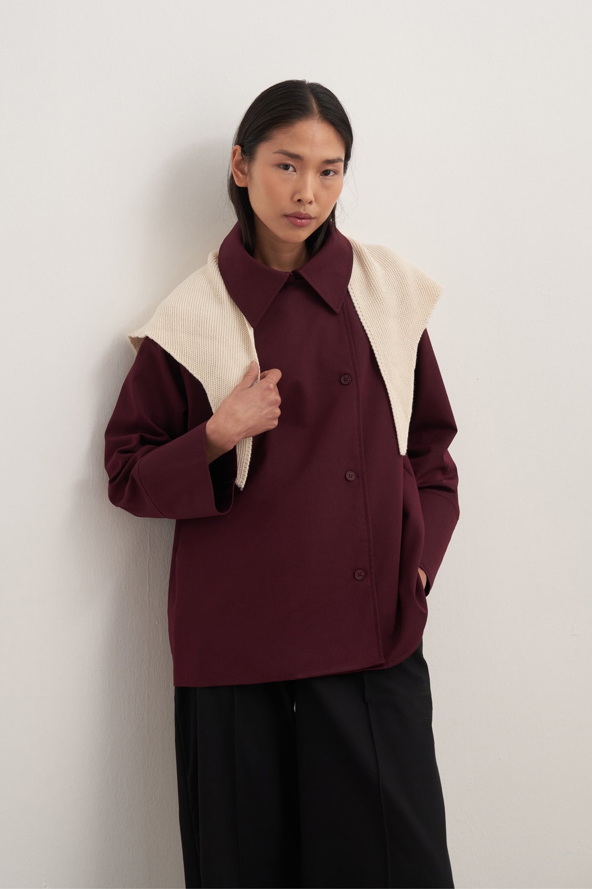 Kadın Triko Bandana Ekru