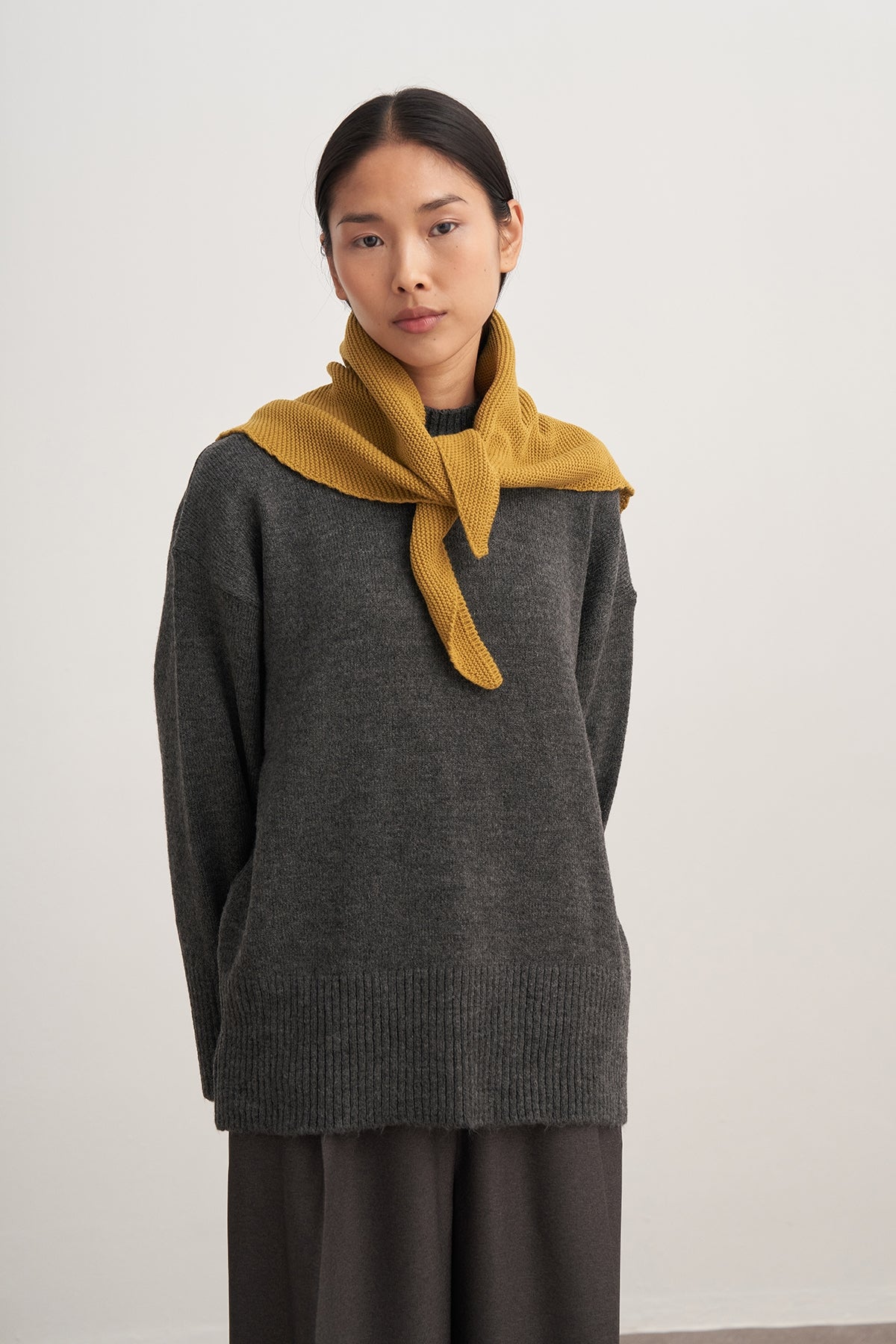 Kadın Triko Bandana Yağ Yeşili