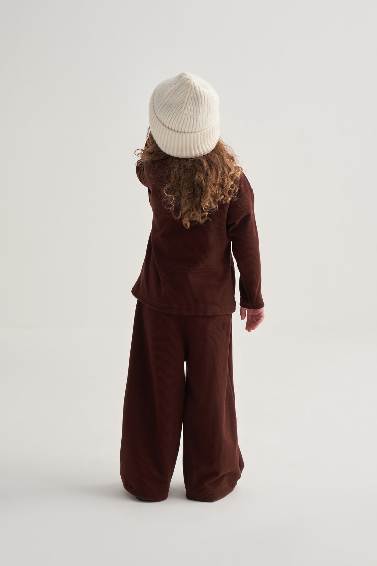 Kız Çocuk Ottoman Kumaş Takım Kahve