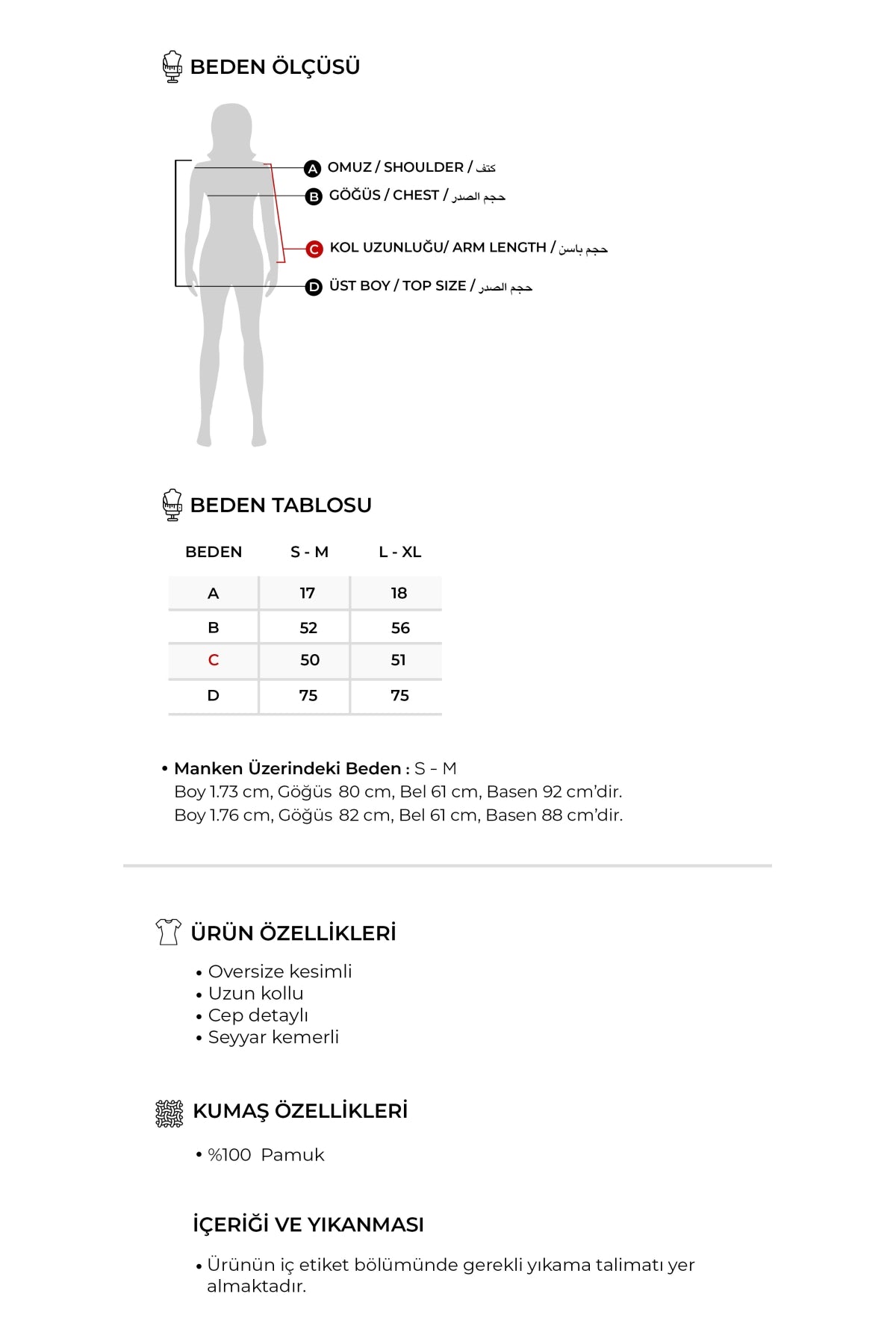 Kadın Organik Pamuk Oversize Gömlek Siyah