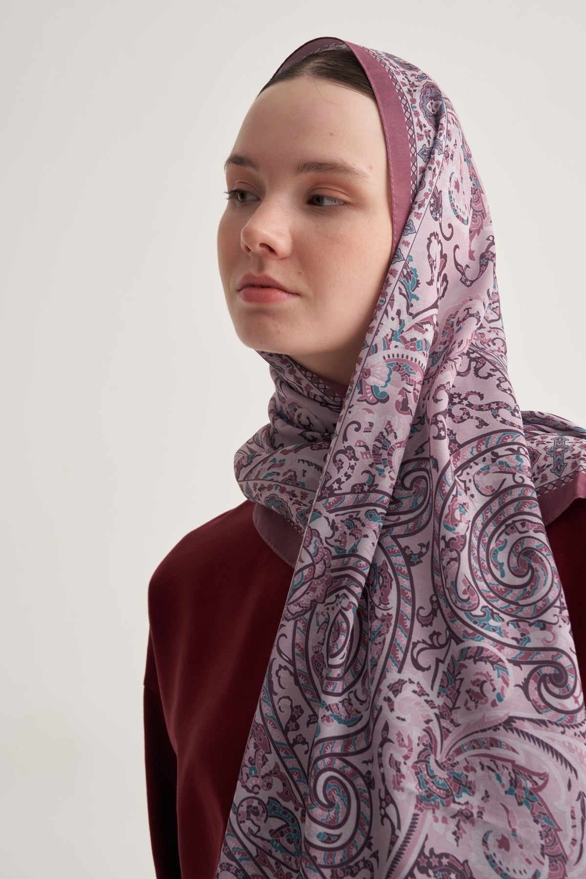 Kadın Soft Dream Desen Şal Rose