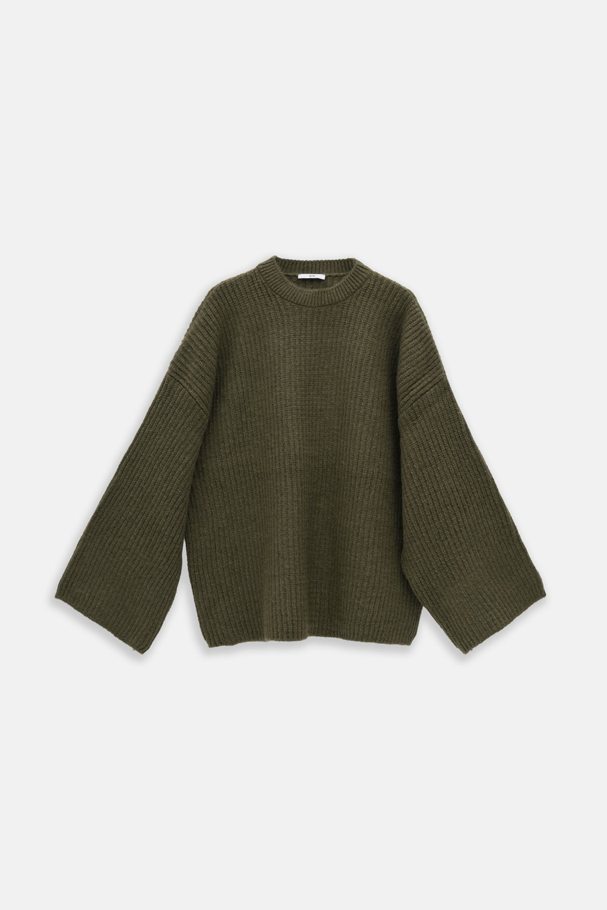 Kadın Oversize Triko Kazak Haki