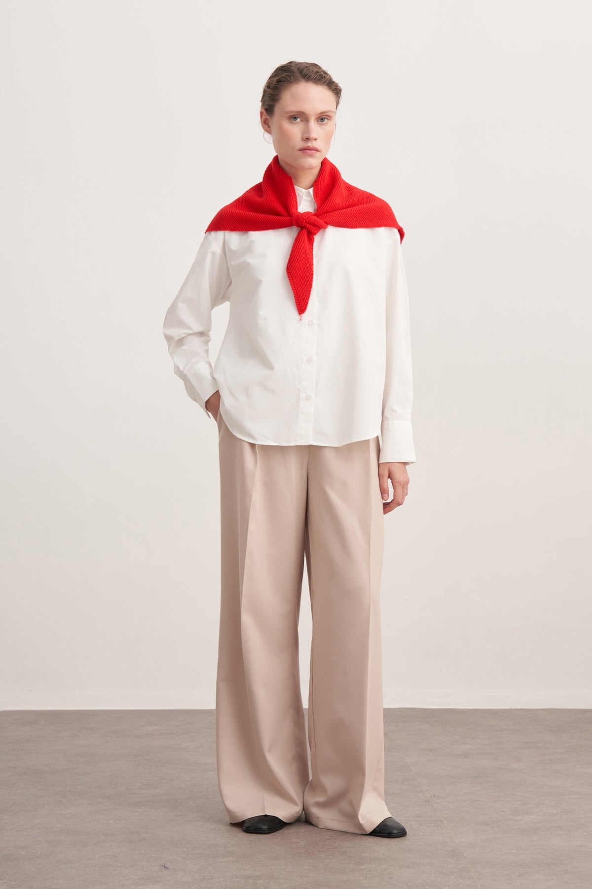 Kadın Triko Bandana Kırmızı