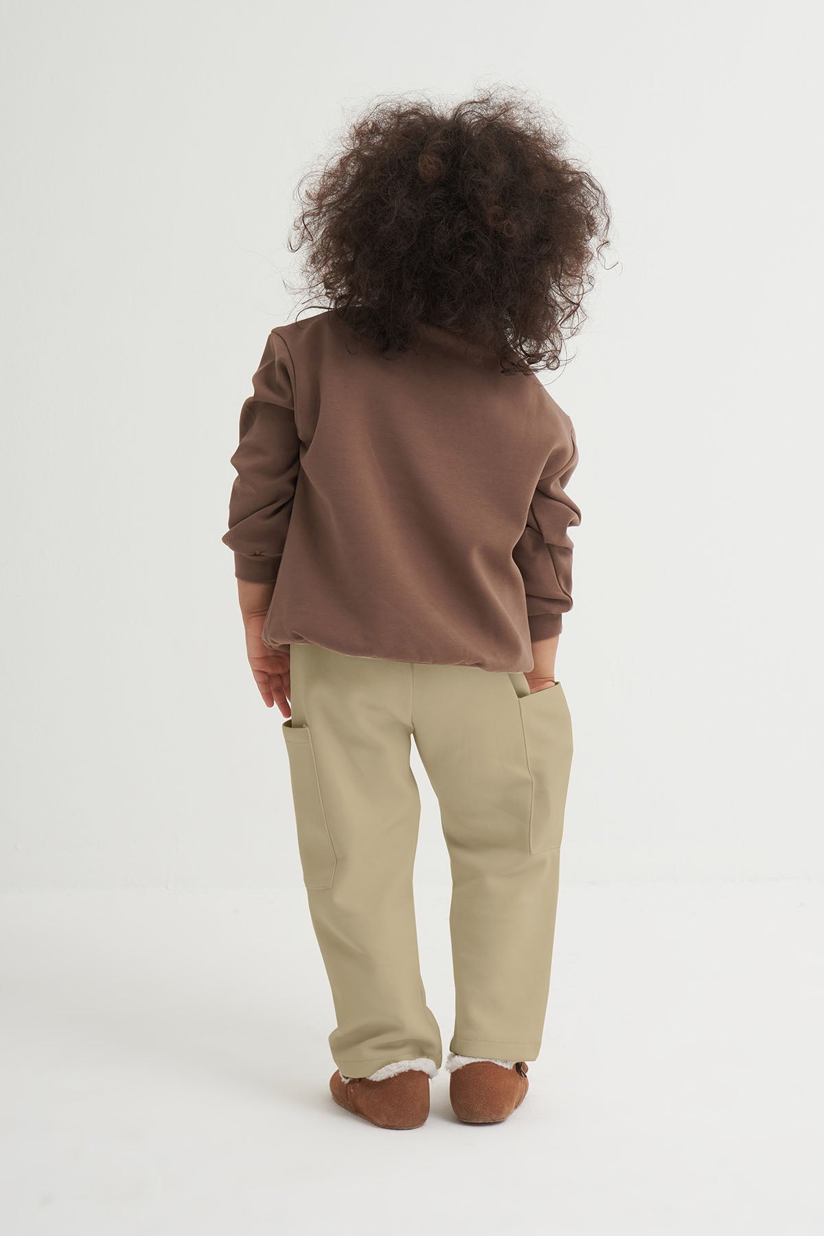 Unisex Çocuk İnterlok Pantolon Yeşil