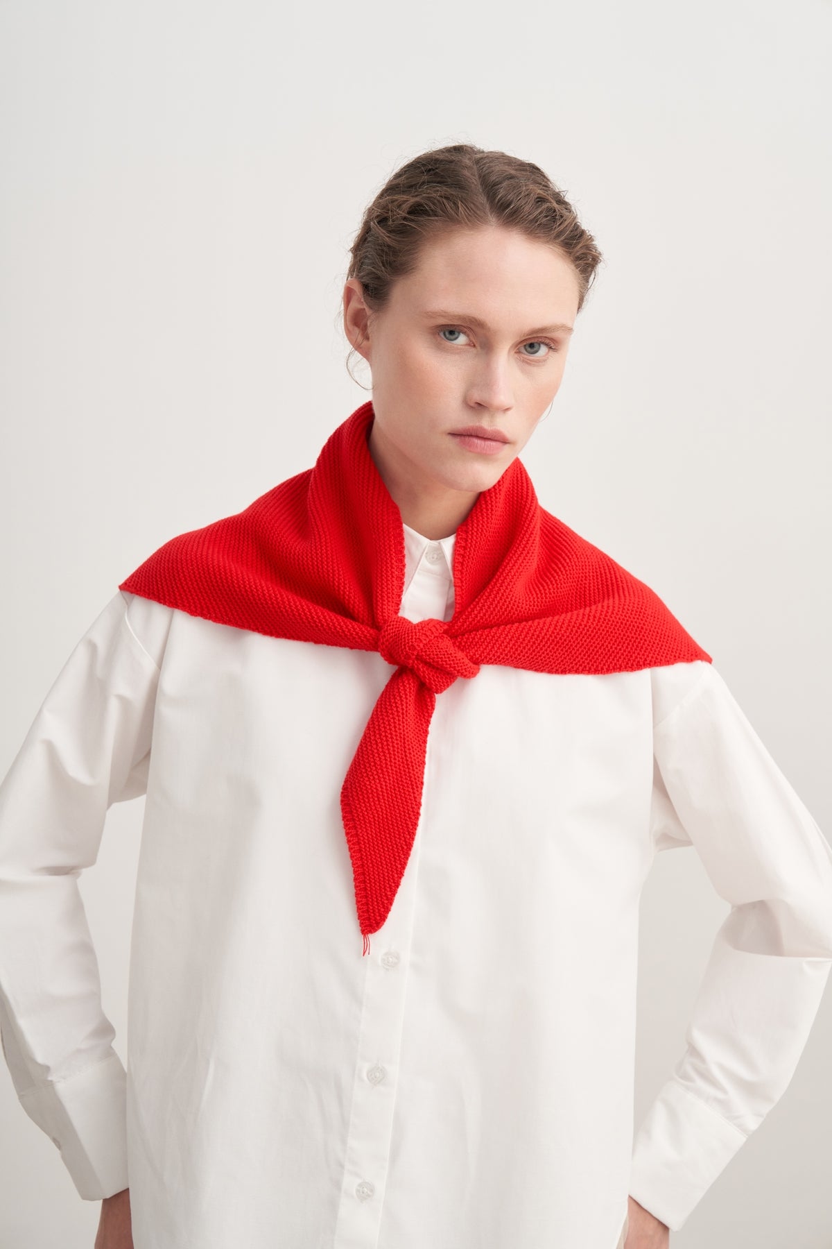 Kadın Triko Bandana Kırmızı