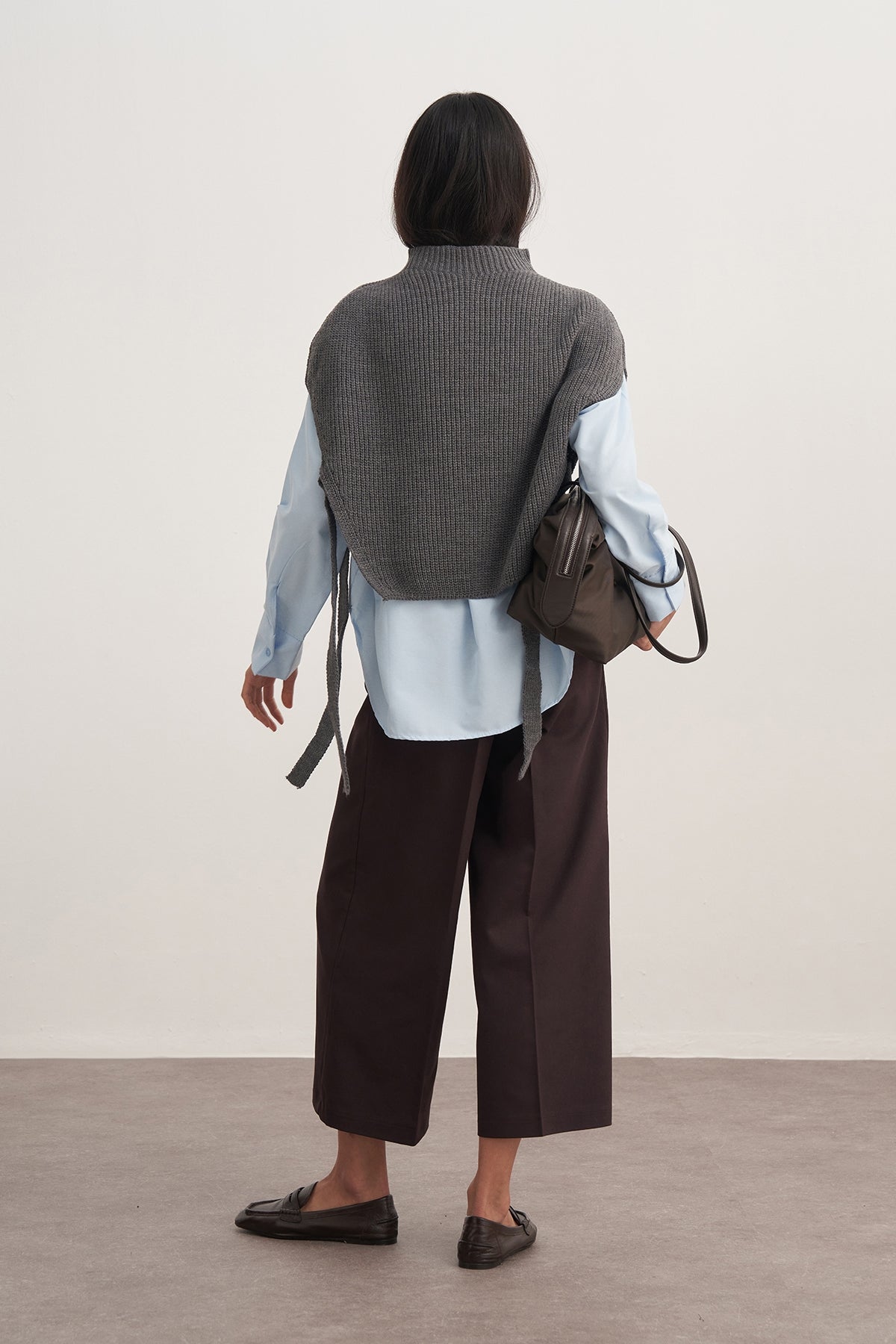 Kadın Gabardin Culotte Pantolon Kahve