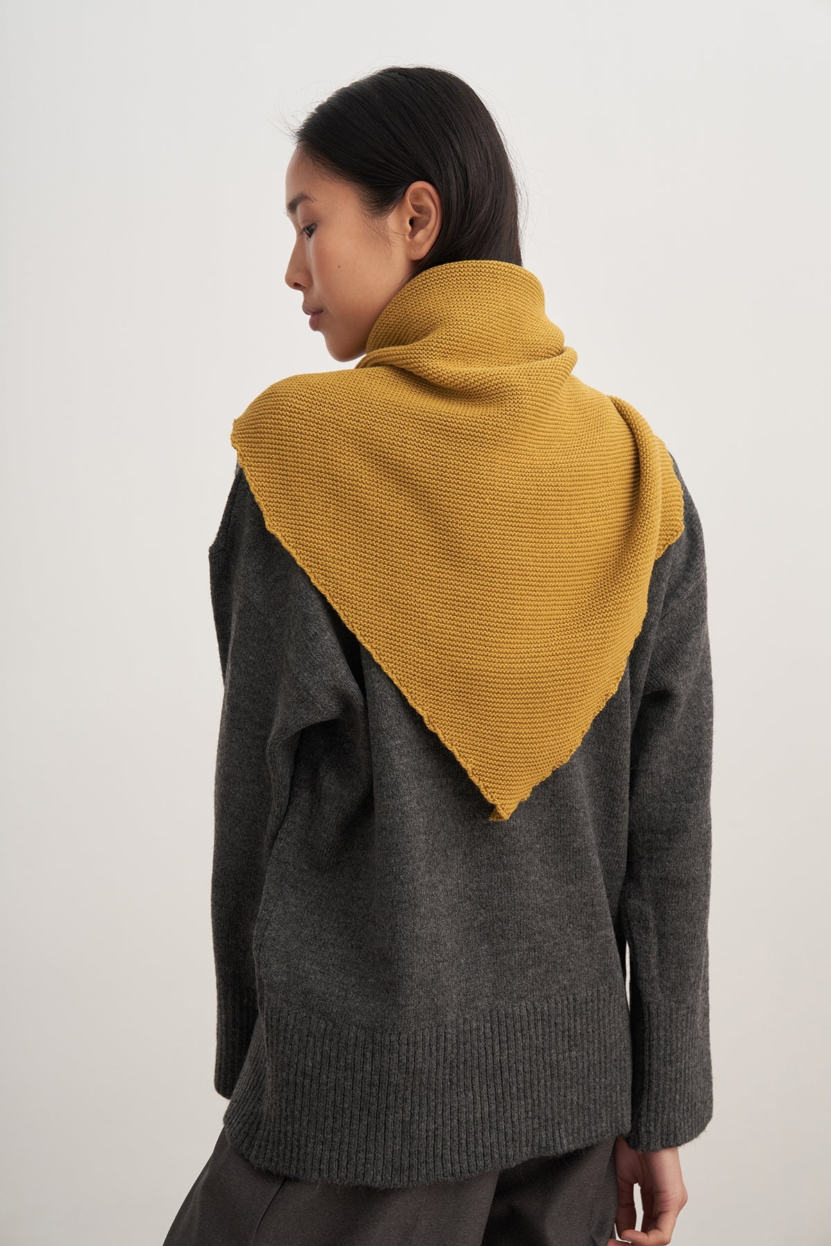 Kadın Triko Bandana Yağ Yeşili