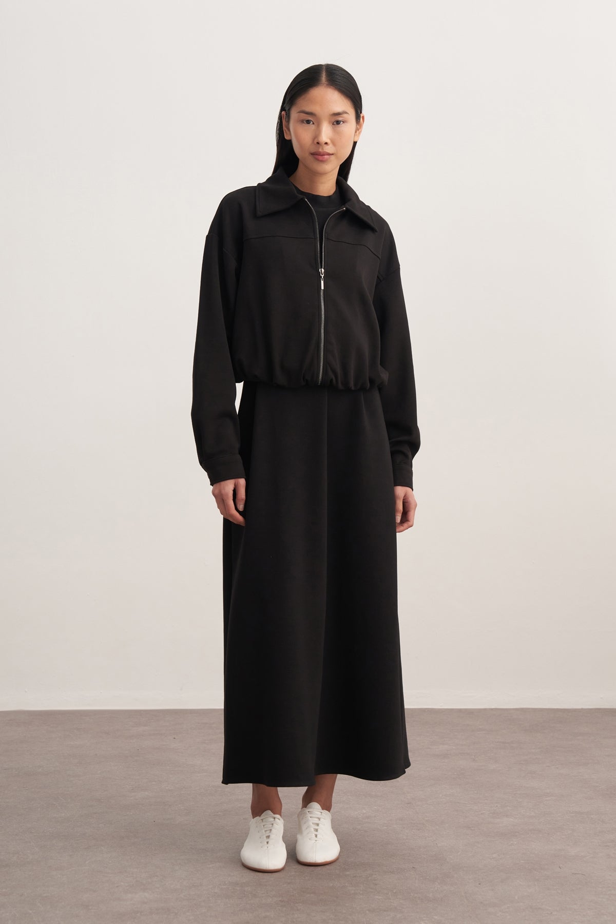 Kadın İnterlok Bomber Ceket Siyah